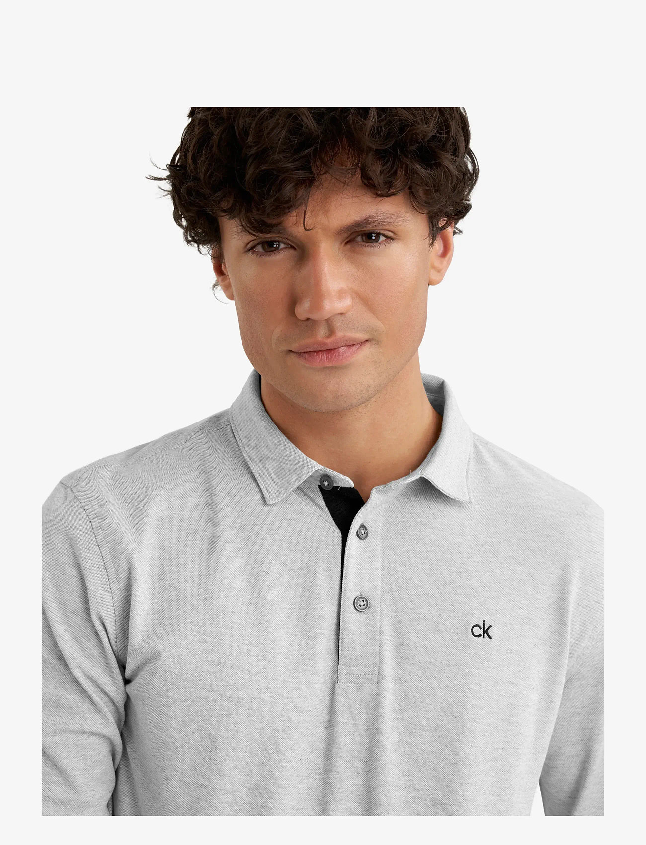 Calvin Klein Golf - BAYARD LONGSLEEVE POLO - oberteile & t-shirts - silmarl - 4