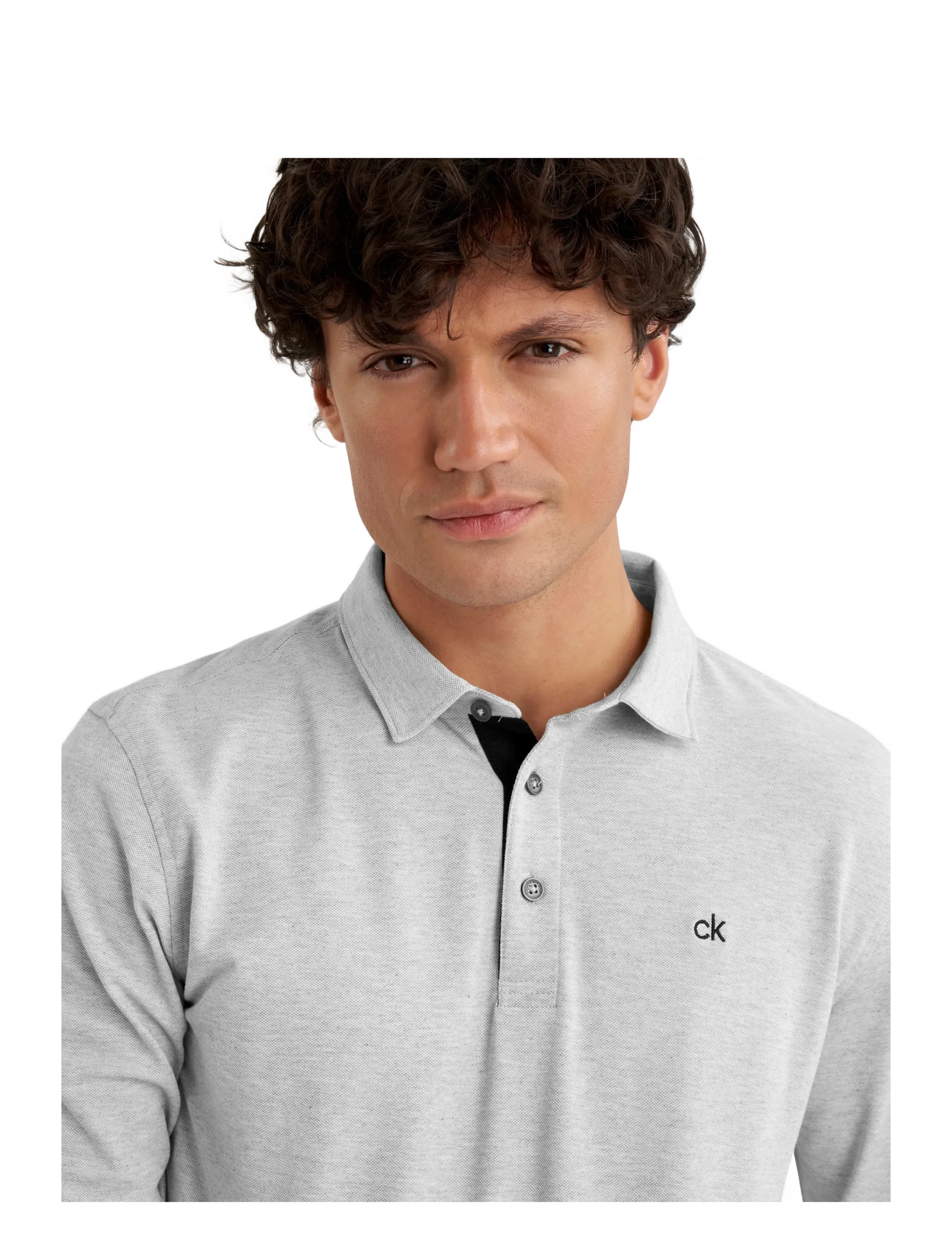 Calvin Klein Golf - BAYARD LONGSLEEVE POLO - silmarl - 4
