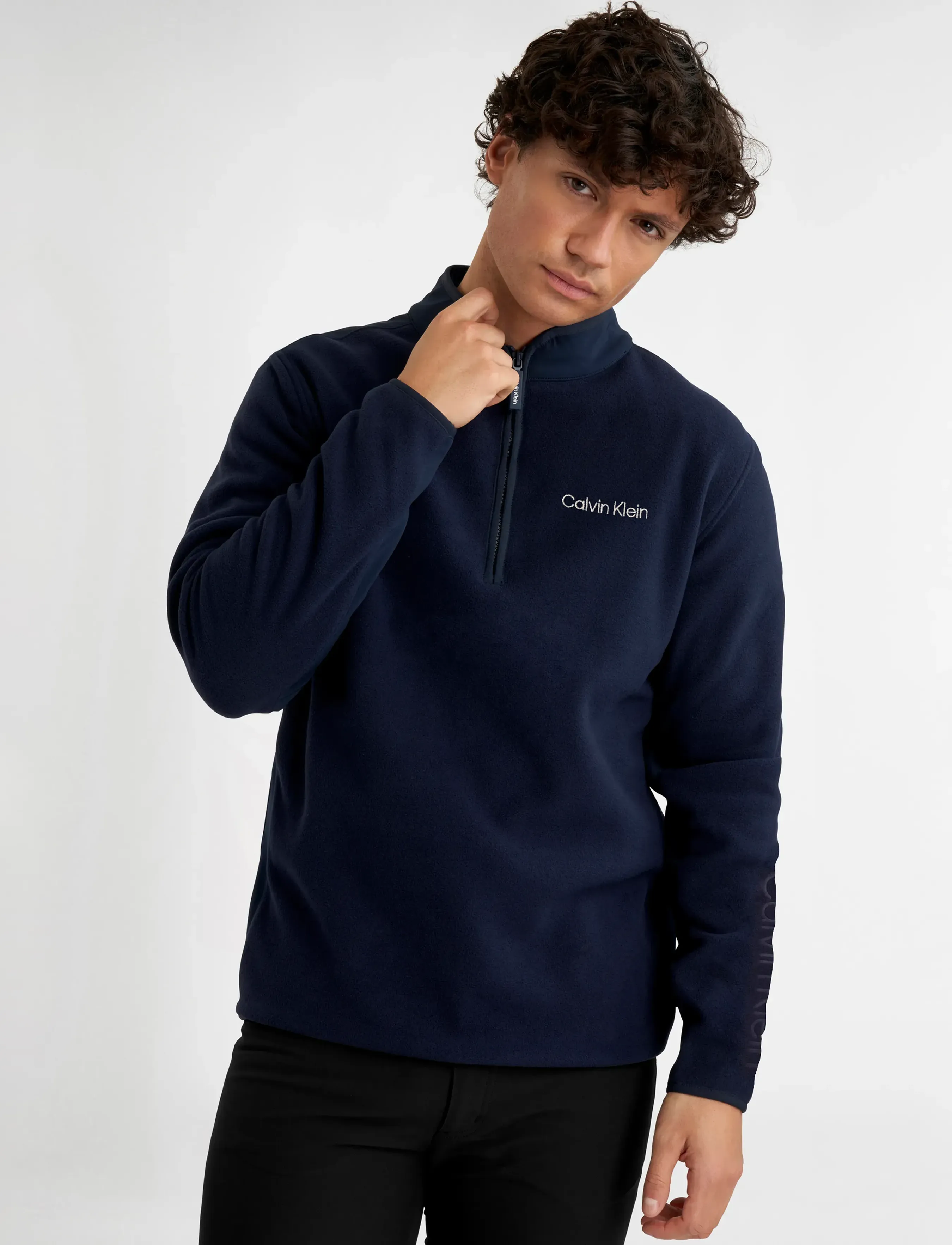 Calvin Klein Golf - THOMPSON HALF ZIP FLEECE - nvy - 2
