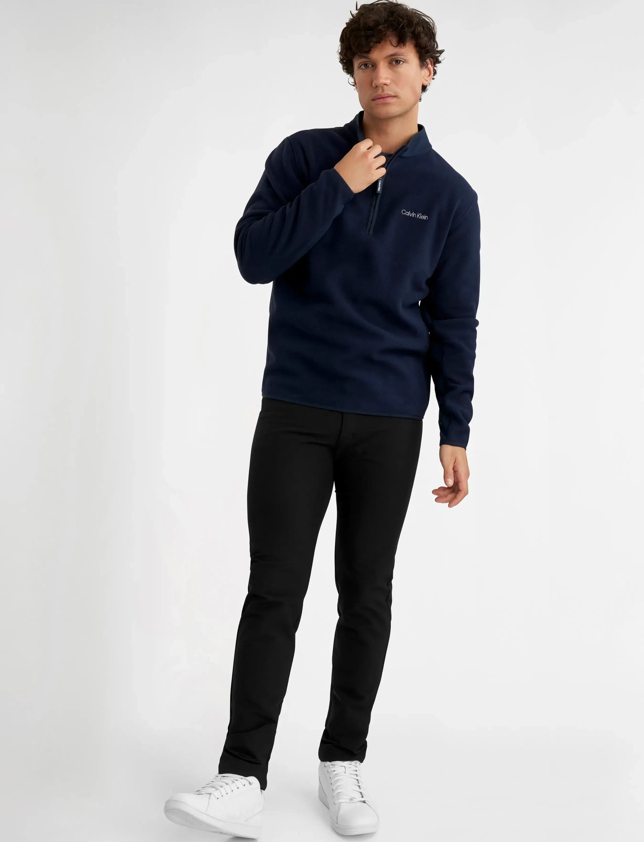 Calvin Klein Golf - THOMPSON HALF ZIP FLEECE - nvy - 3