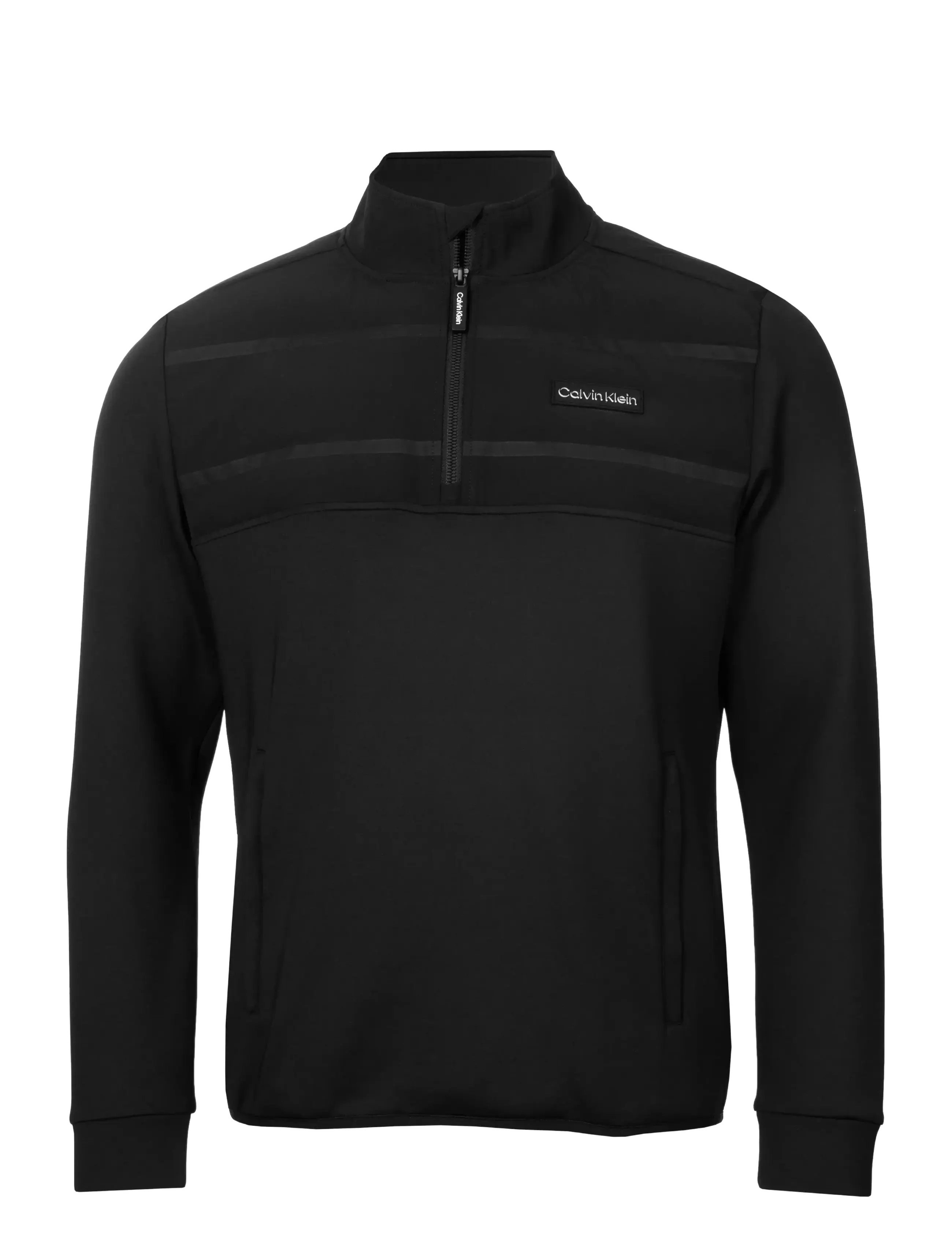 Calvin Klein Golf - HOUSTON HYBRID HALF ZIP - kerrastopaidat - blk - 0