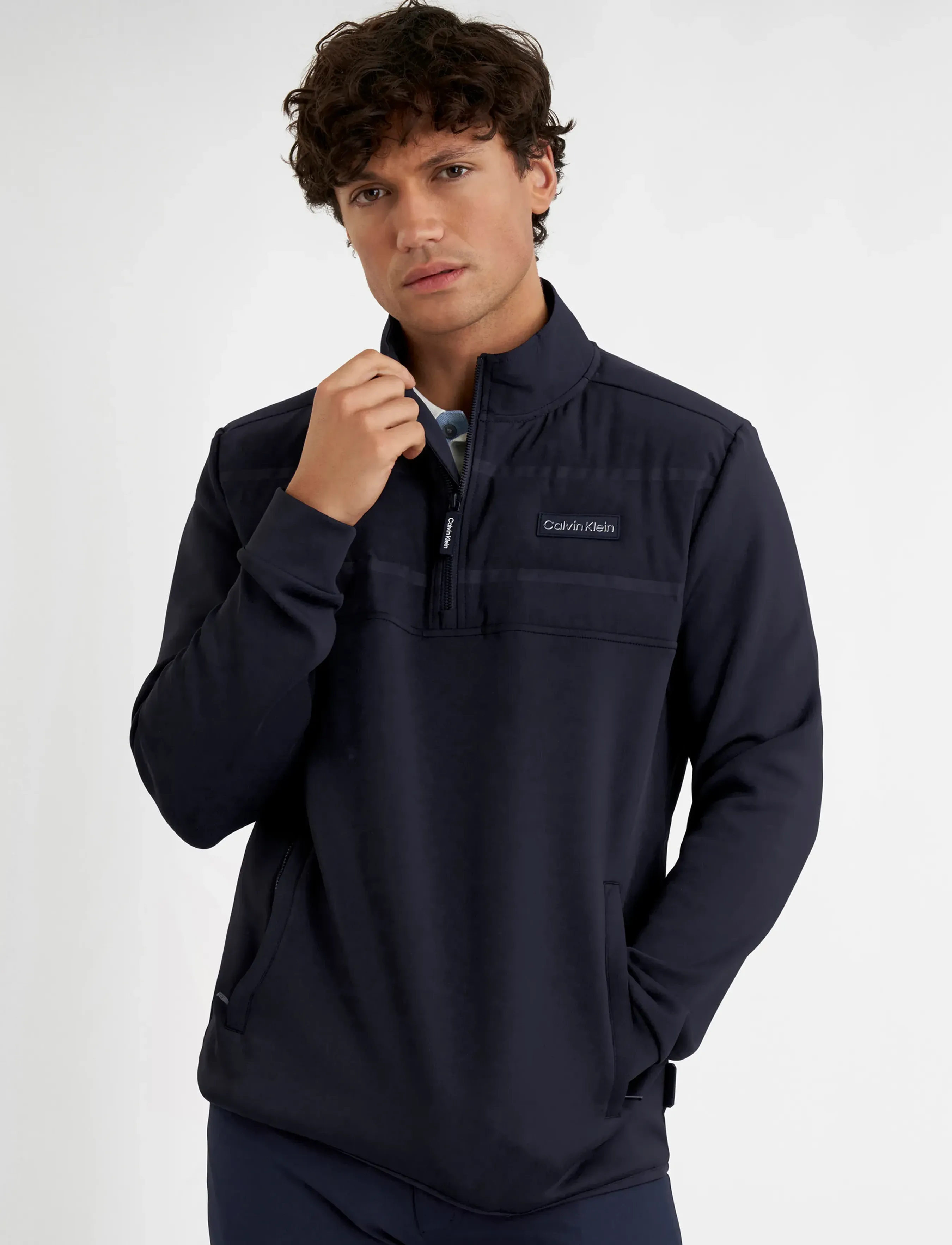 Calvin Klein Golf HOUSTON HYBRID HALF ZIP - Calvin Klein Golf - NVY / navy