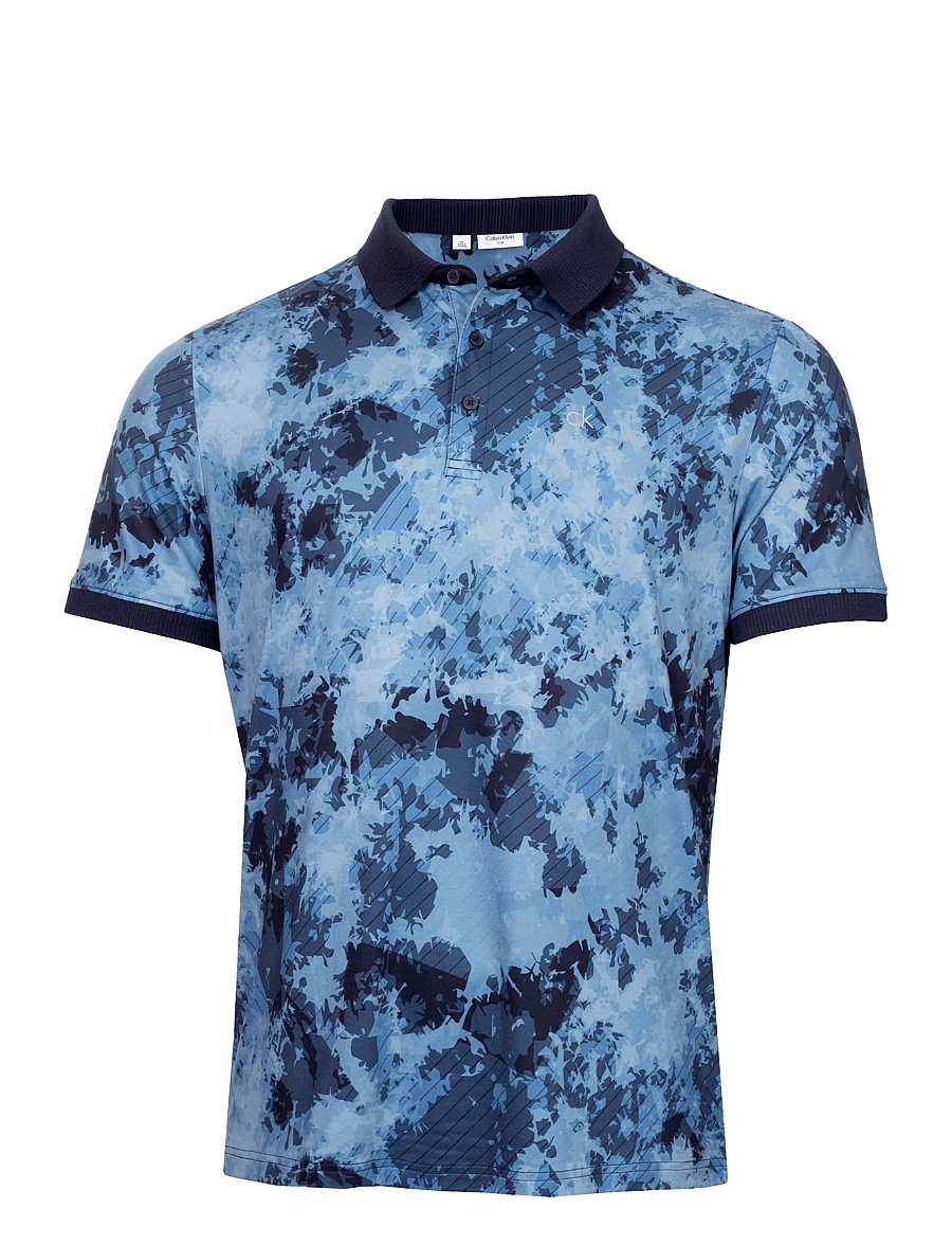 Calvin Klein Golf - DIGITAL CHAOS PRINTED POLO - oberteile & t-shirts - nvy - 1