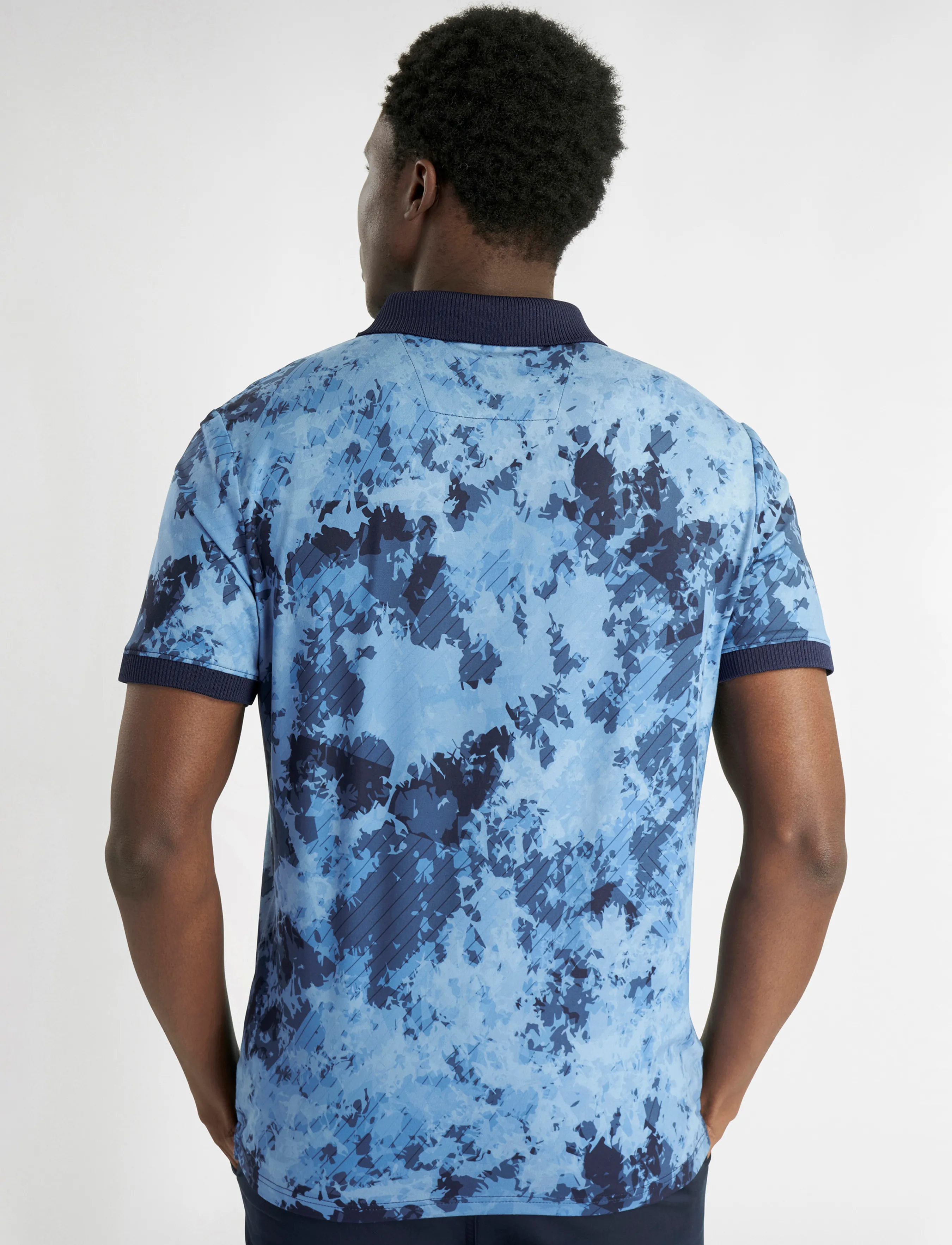 Calvin Klein Golf - DIGITAL CHAOS PRINTED POLO - oberteile & t-shirts - nvy - 3