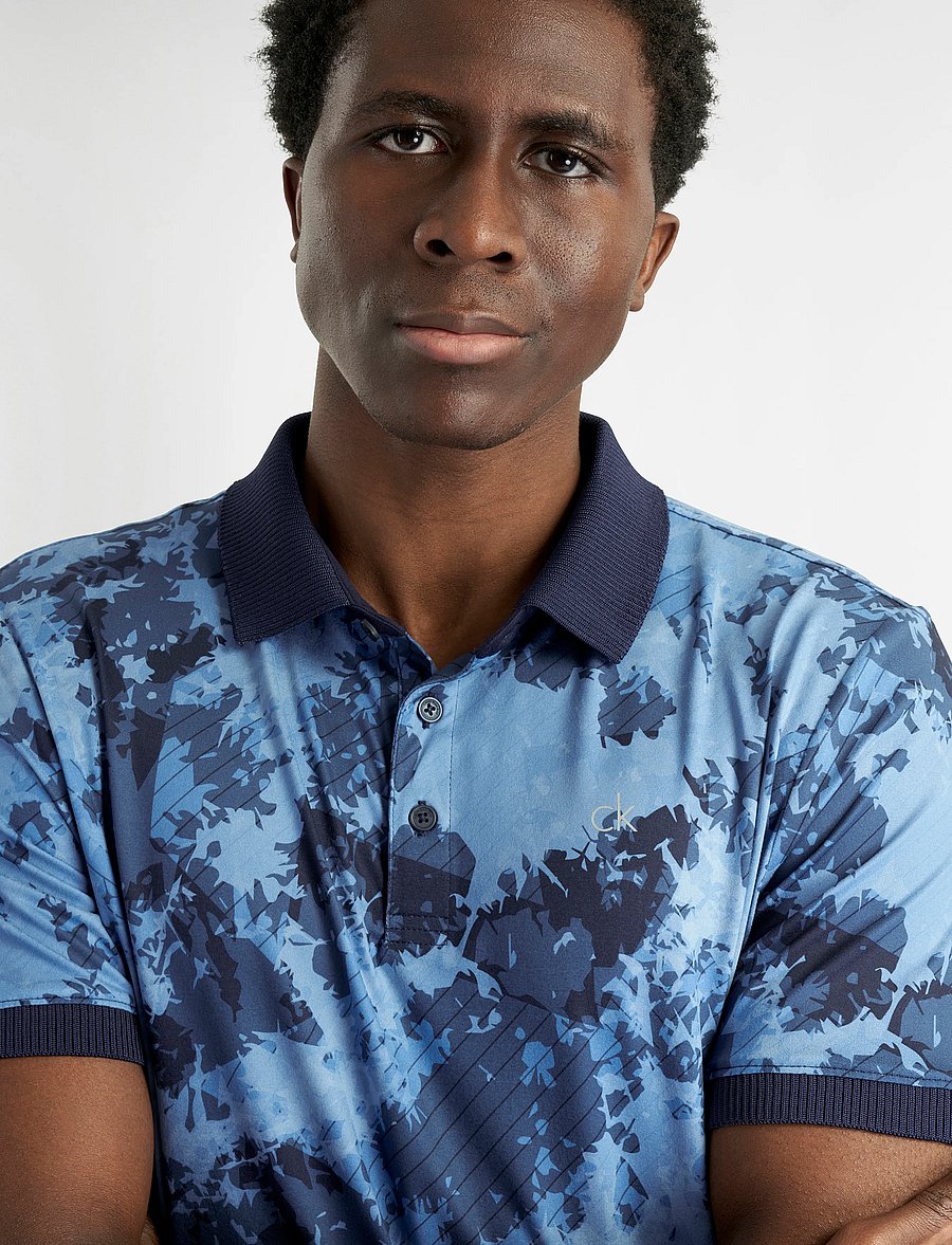 Calvin Klein Golf - DIGITAL CHAOS PRINTED POLO - oberteile & t-shirts - nvy - 5