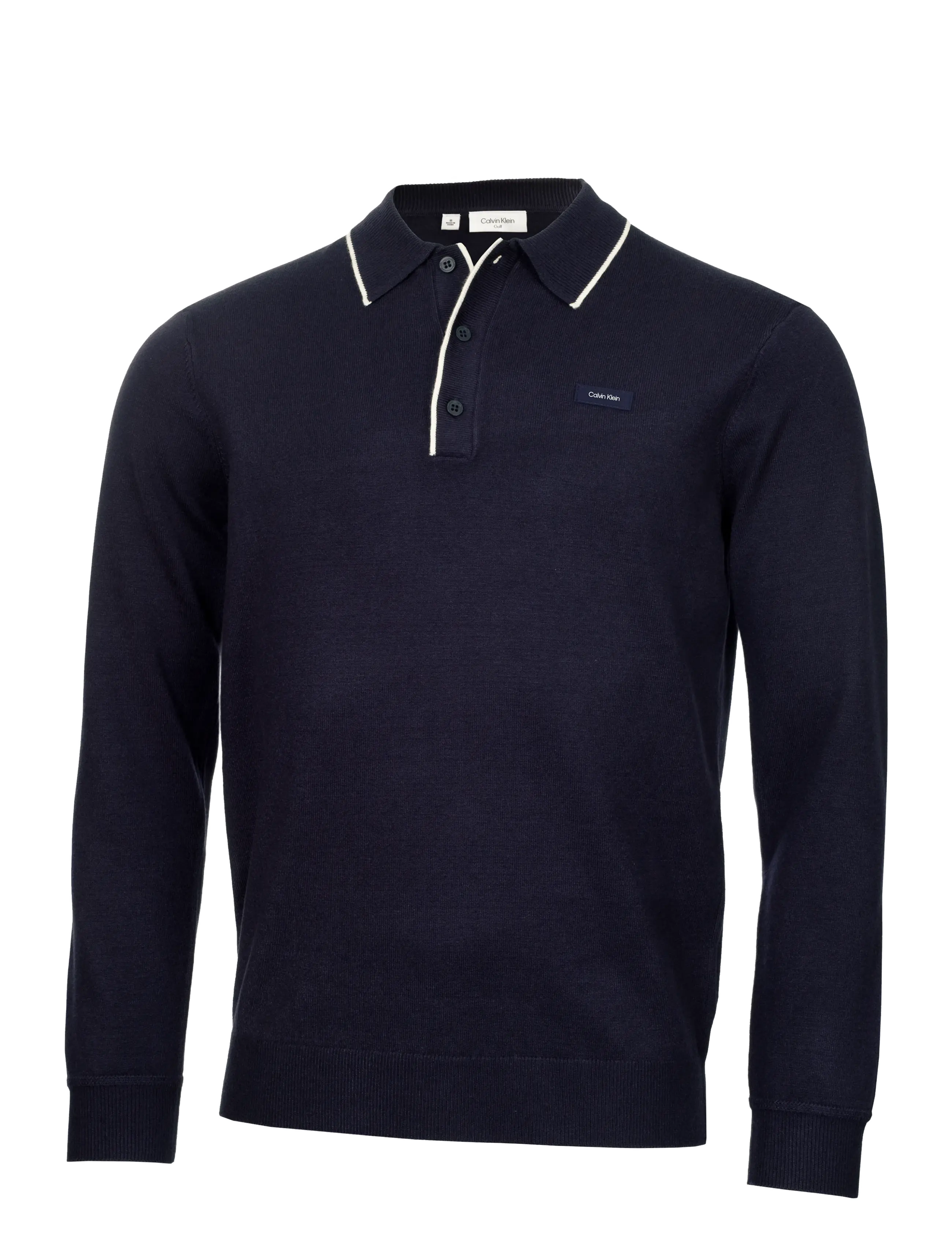 Calvin Klein Golf RIVIERA POLO SWEATER - Streetstyle - NVY / navy