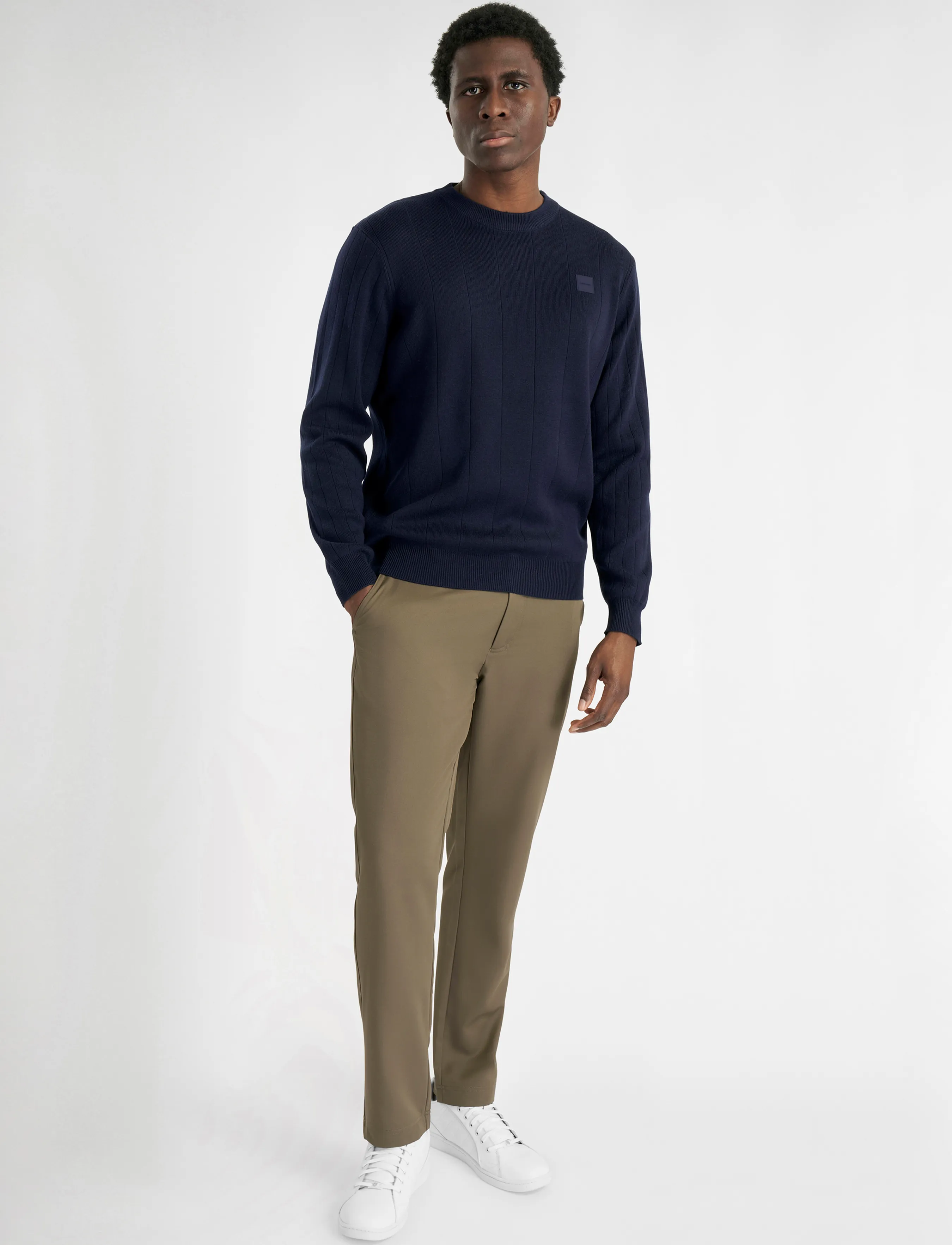 Calvin Klein Golf - SHERFIELD CREW NECK SWEATER - sweatshirts - nvy - 3