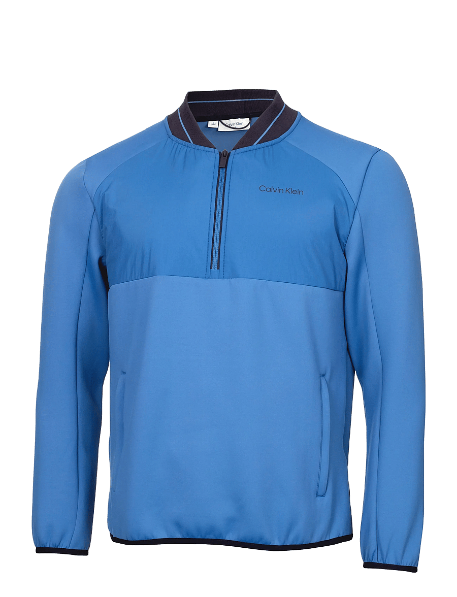 Calvin Klein Golf - GREENSIDE 1/2 ZIP HYBRID BOMBER - golf-jacken - bluhib - 1