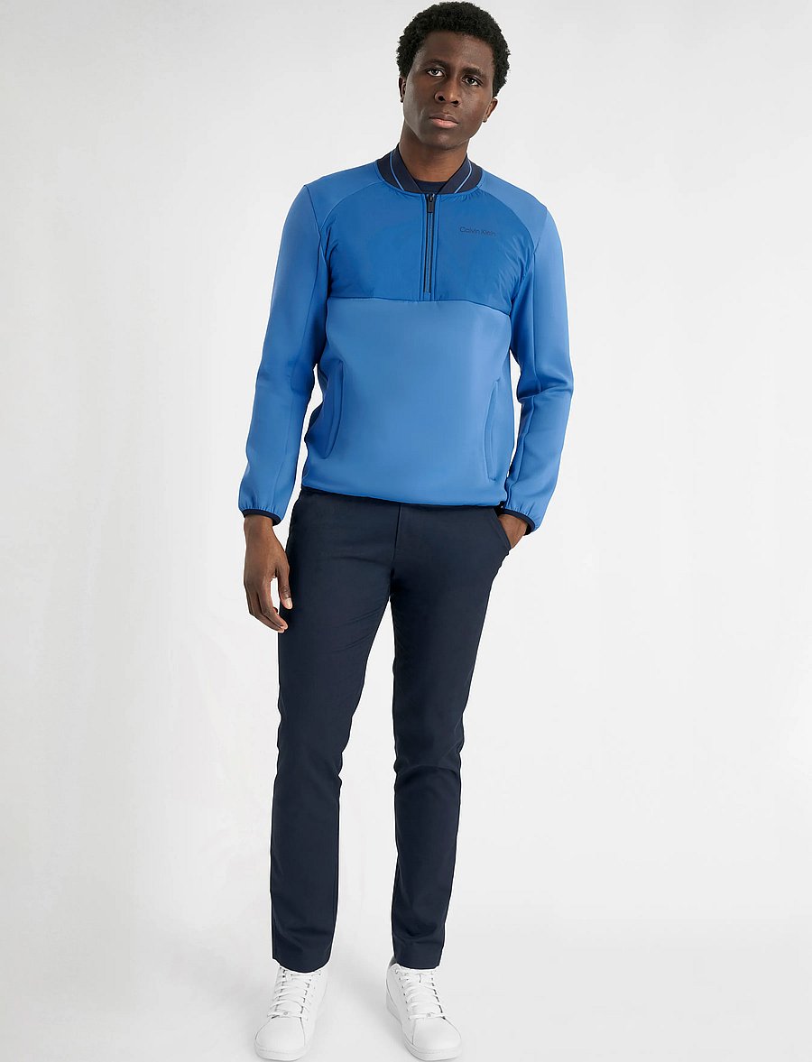 Calvin Klein Golf - GREENSIDE 1/2 ZIP HYBRID BOMBER - golf-jacken - bluhib - 3