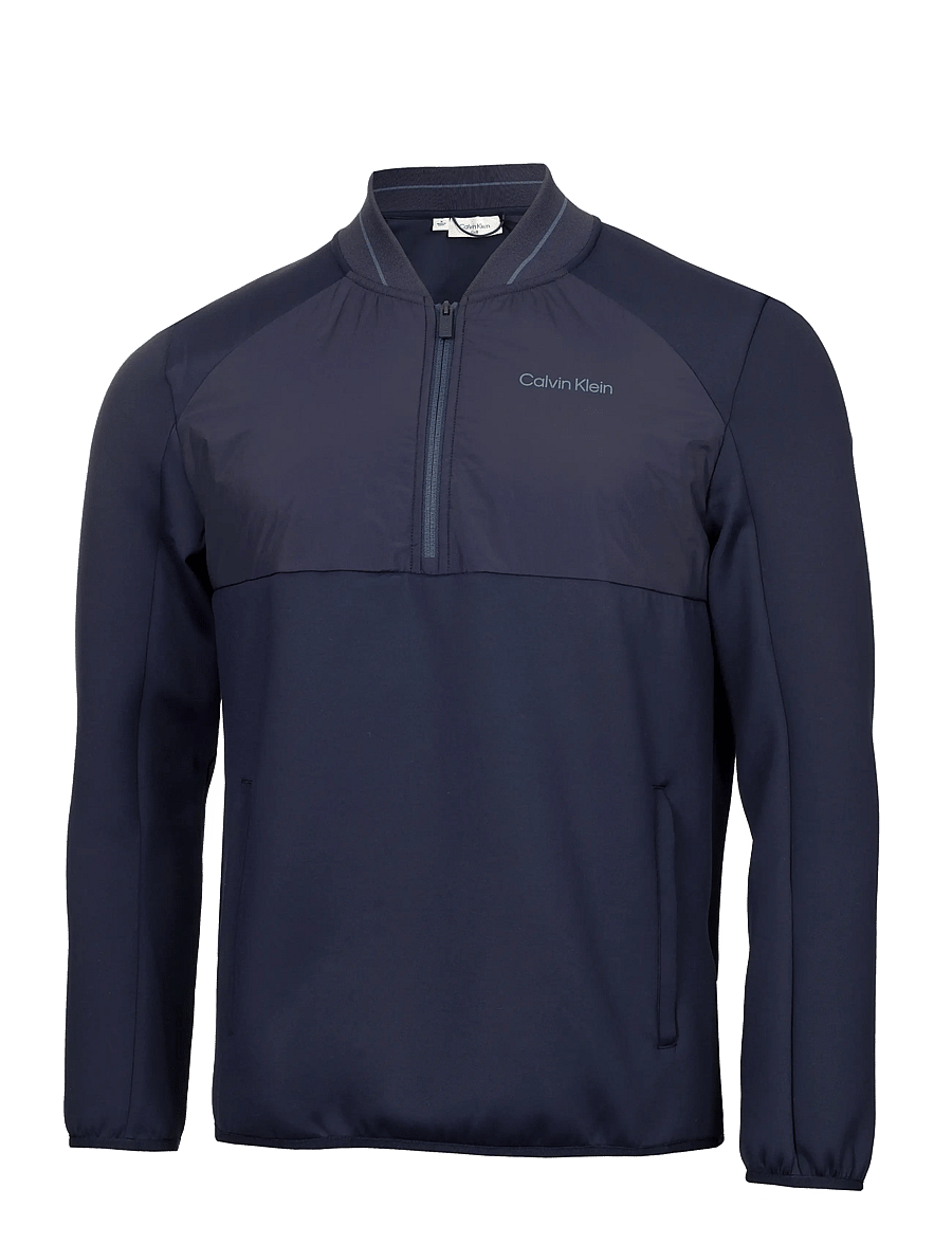 Calvin Klein Golf - GREENSIDE 1/2 ZIP HYBRID BOMBER - golf-jacken - nvy - 1