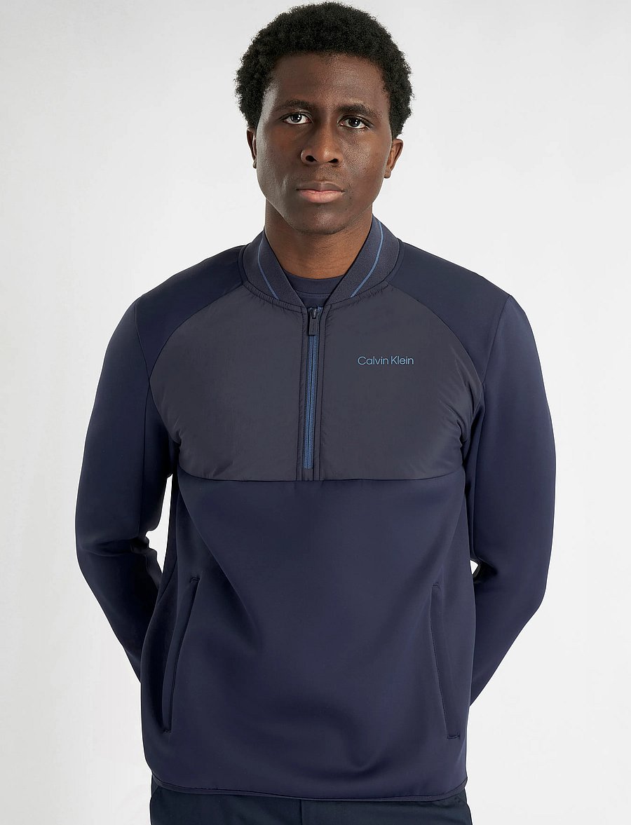 Calvin Klein Golf - GREENSIDE 1/2 ZIP HYBRID BOMBER - golf-jacken - nvy - 0