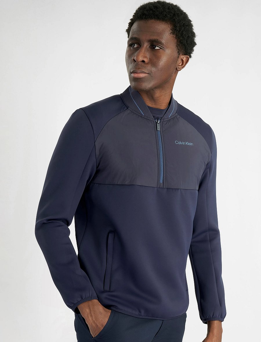Calvin Klein Golf - GREENSIDE 1/2 ZIP HYBRID BOMBER - golf-jacken - nvy - 5