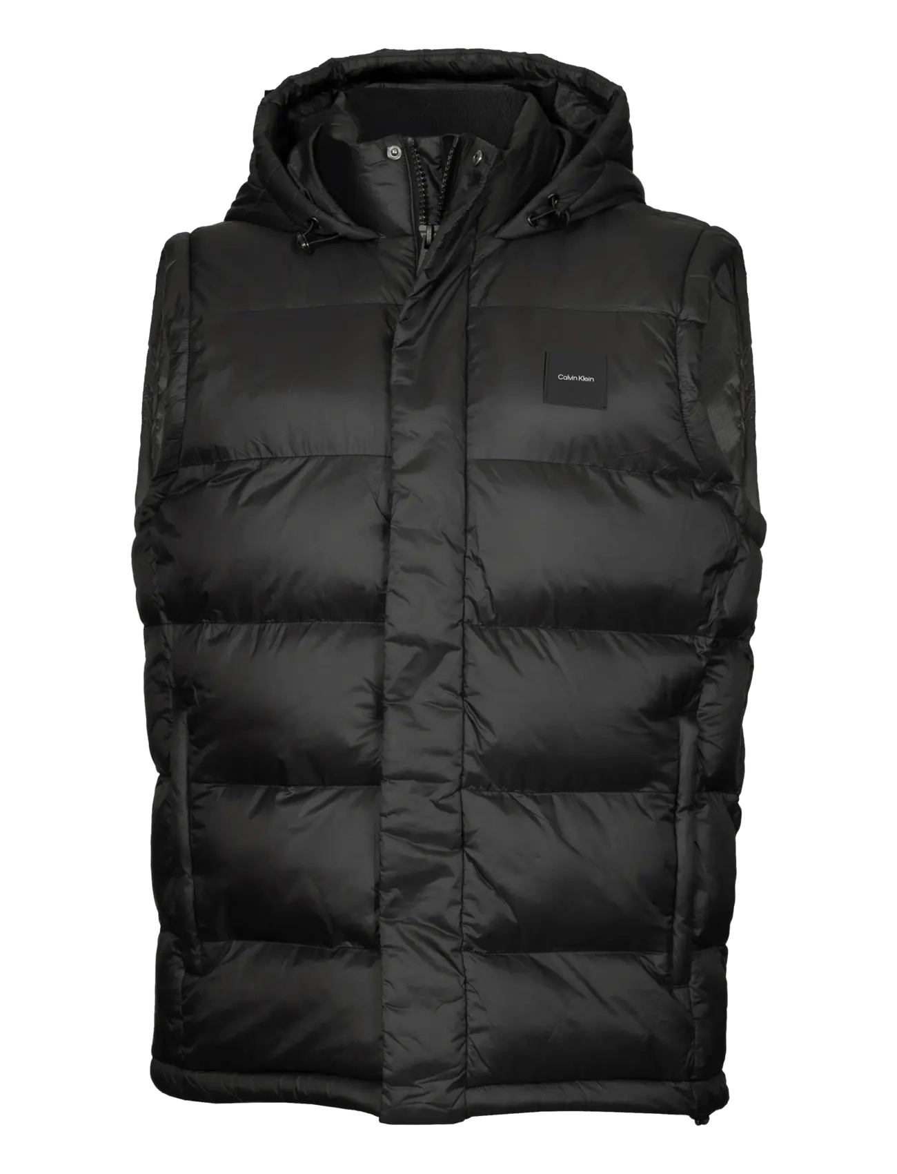 Calvin Klein Golf VANTA HOODED PUFFA GILET - Tøj - BLK / black
