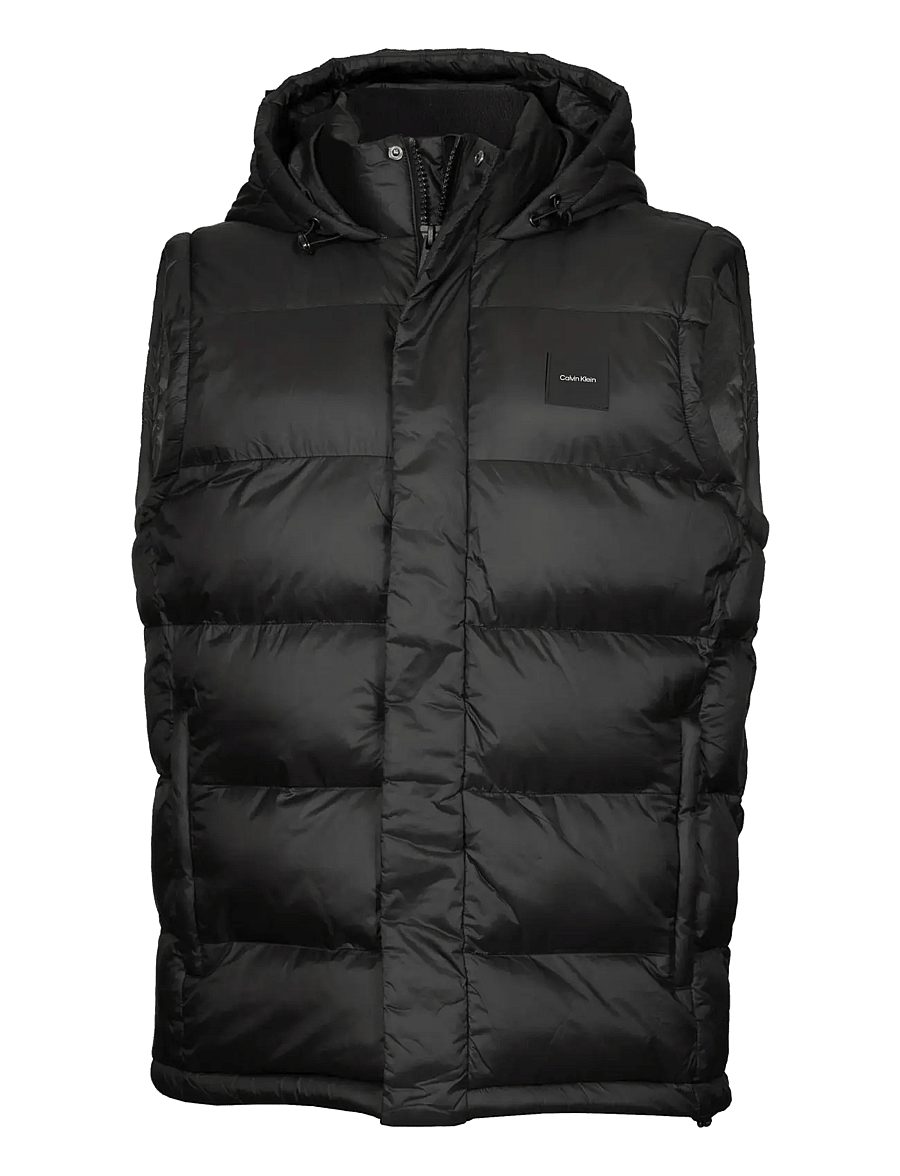 Calvin Klein Golf - VANTA HOODED PUFFA GILET - blk - 1