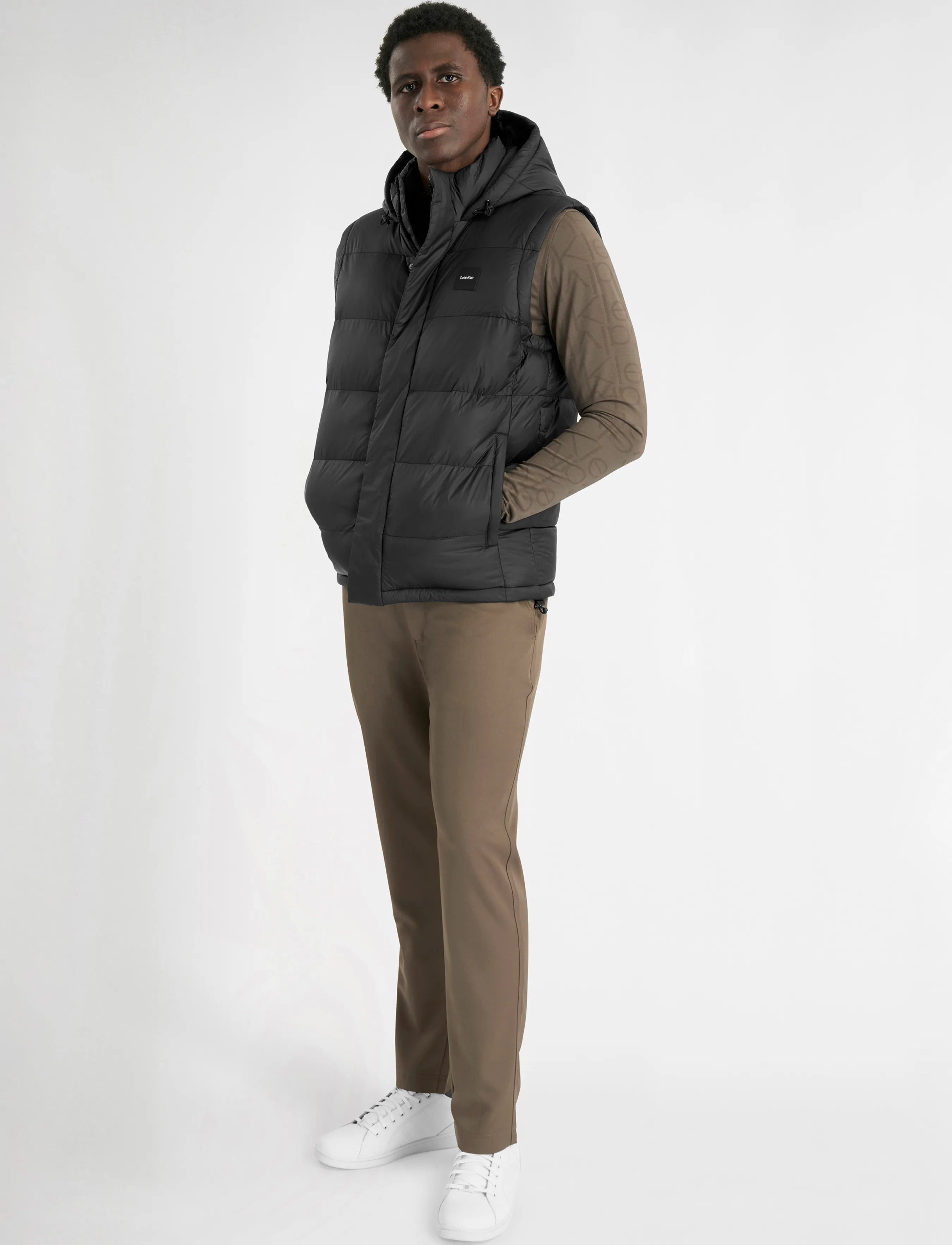 Calvin Klein Golf - VANTA HOODED PUFFA GILET - blk - 4