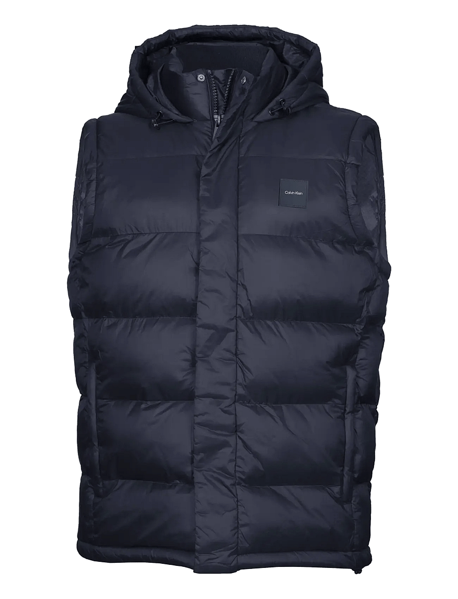 Calvin Klein Golf - VANTA HOODED PUFFA GILET - vests - nvy - 1