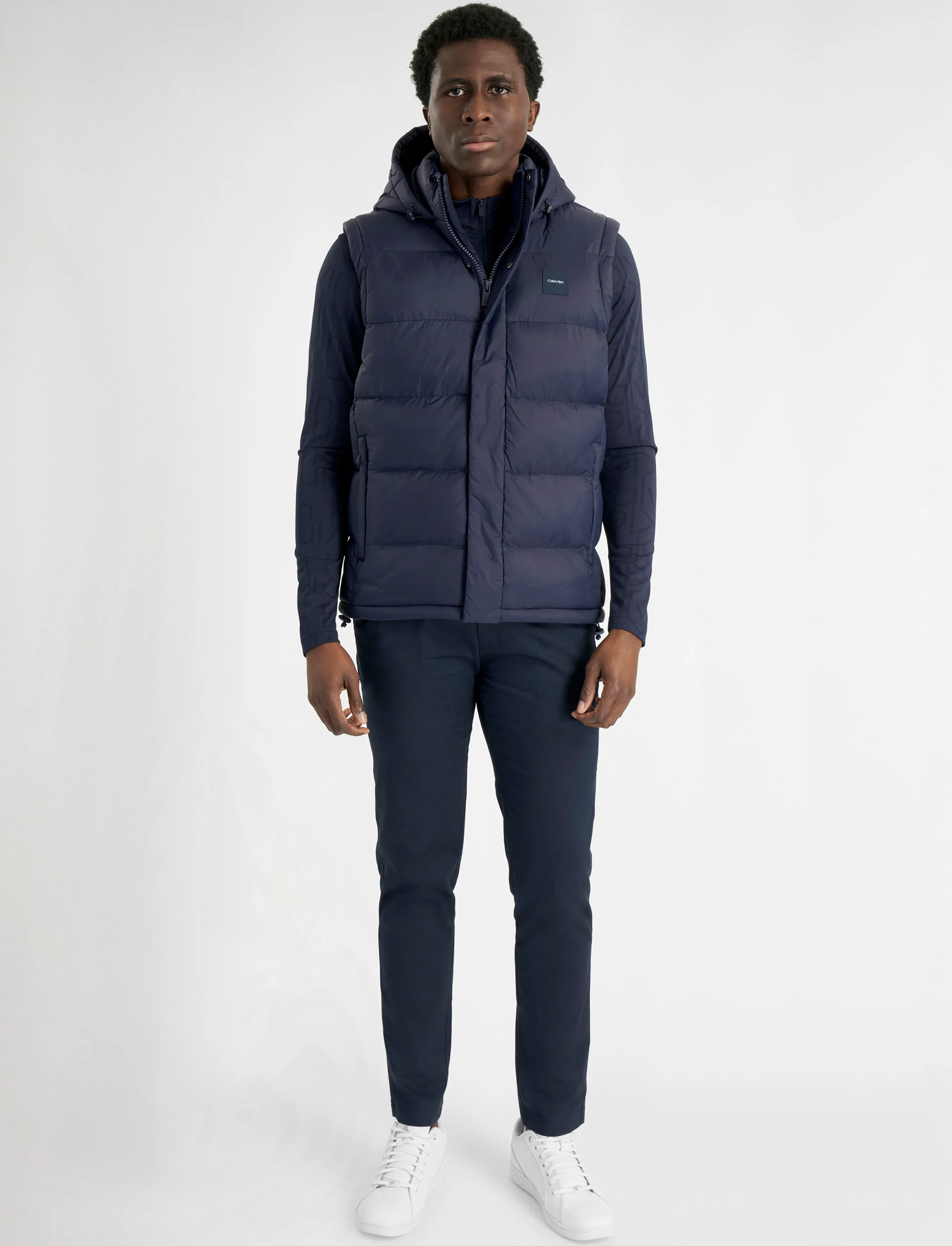 Calvin Klein Golf - VANTA HOODED PUFFA GILET - vests - nvy - 4
