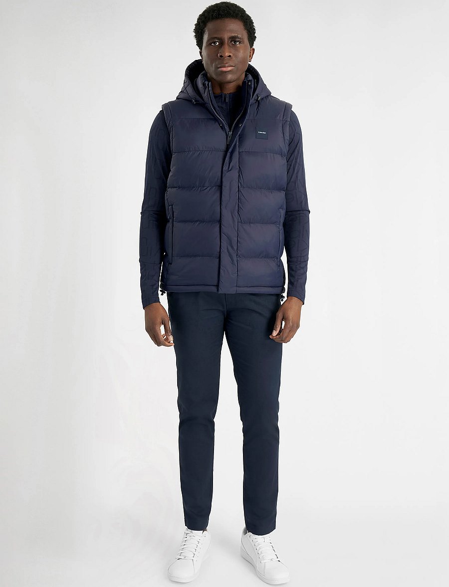 Calvin Klein Golf - VANTA HOODED PUFFA GILET - vests - nvy - 4