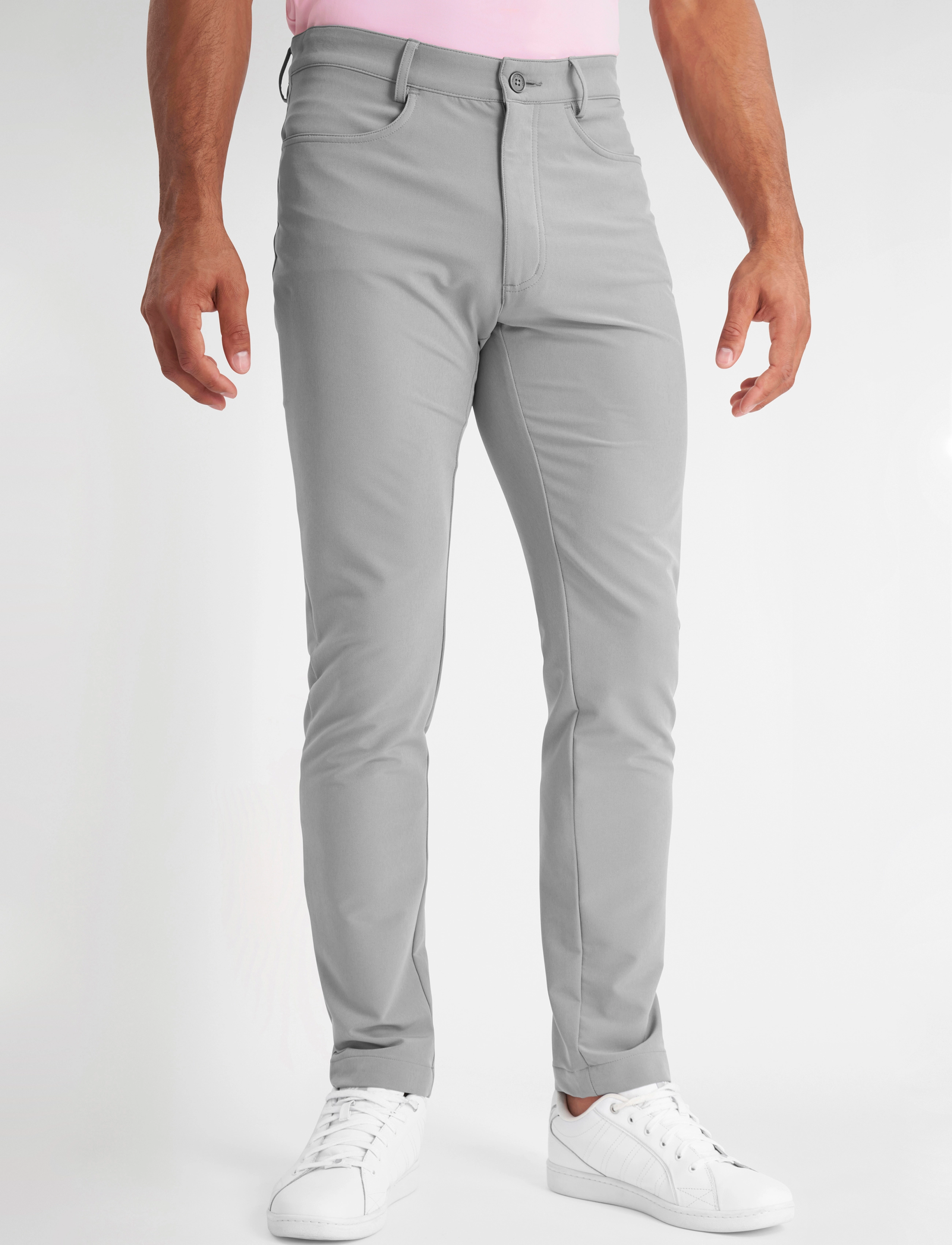 Calvin Klein Golf Genius 4-Way Stretch Trousers, Mænd, Slim Fit Bukser, Sølv, Str: 42 Regular
