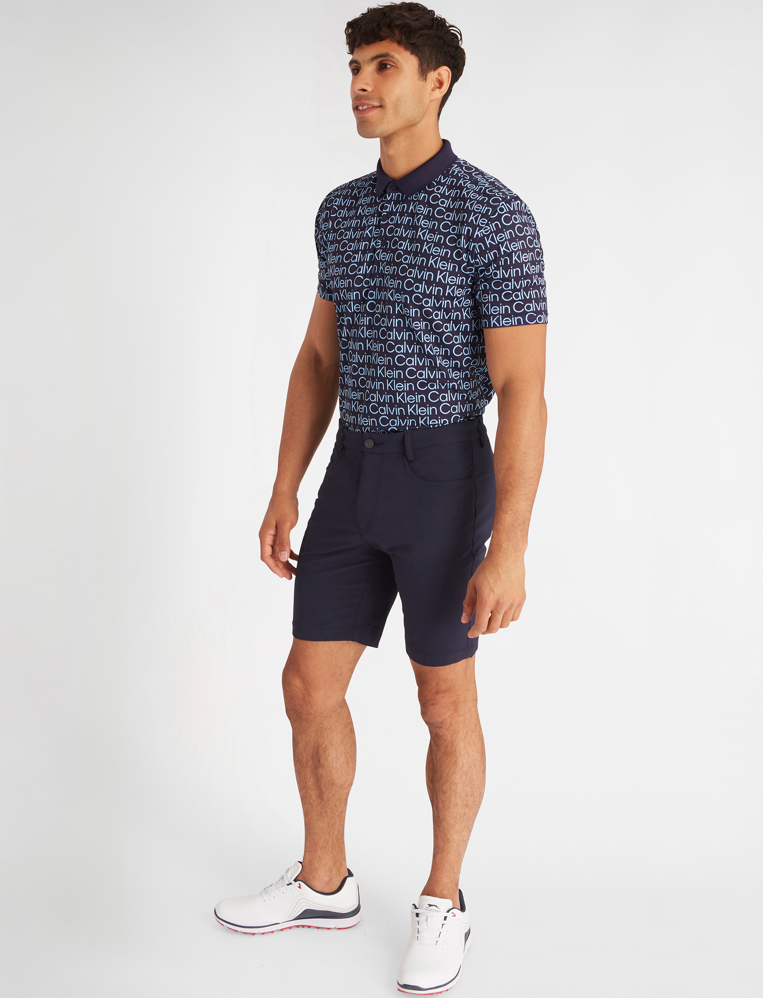 Calvin Klein Golf - CALVIN KLEIN PRINT POLO - evening blue - 3