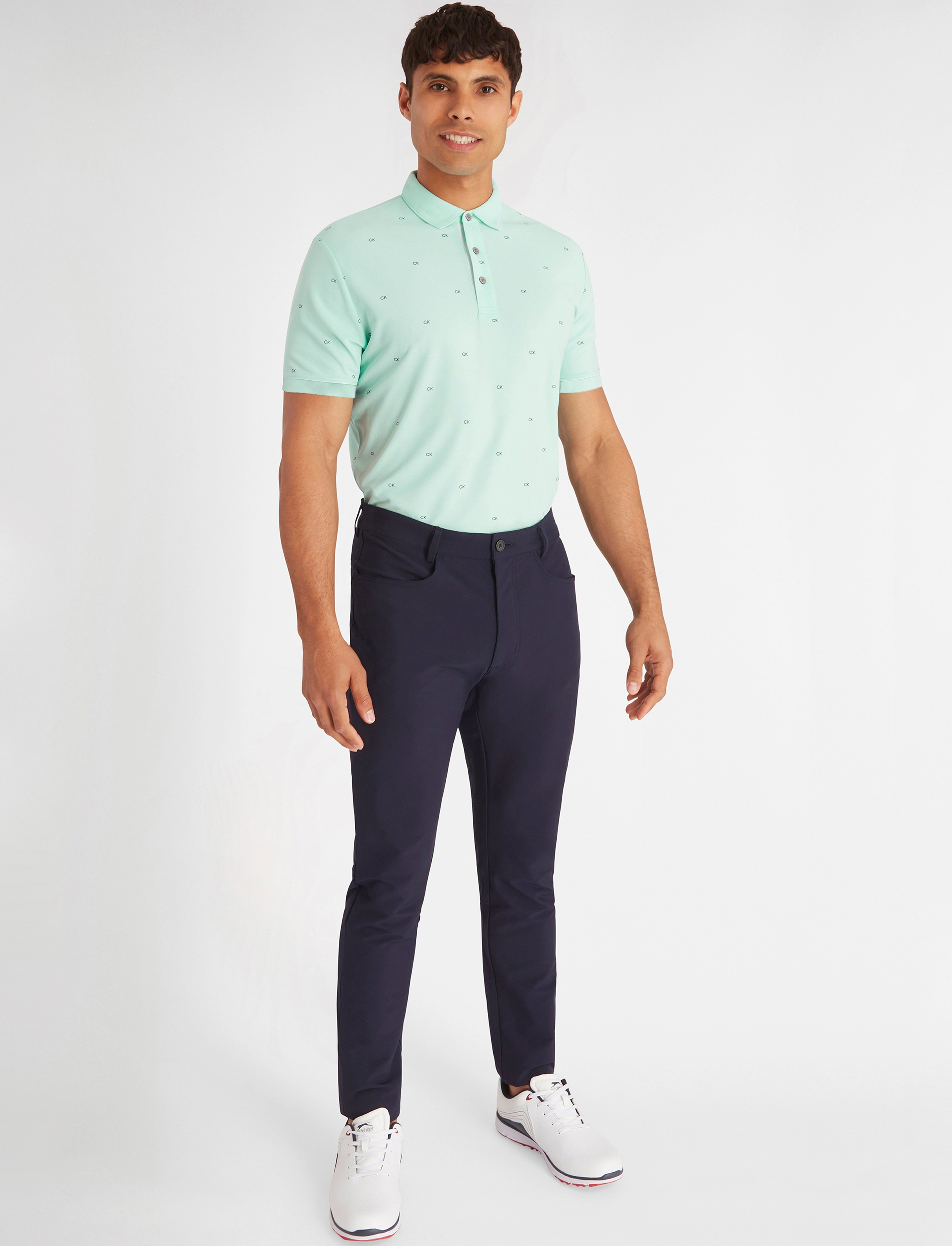 Calvin Klein Golf - CK MONOGRAM POLO - aqua - 3