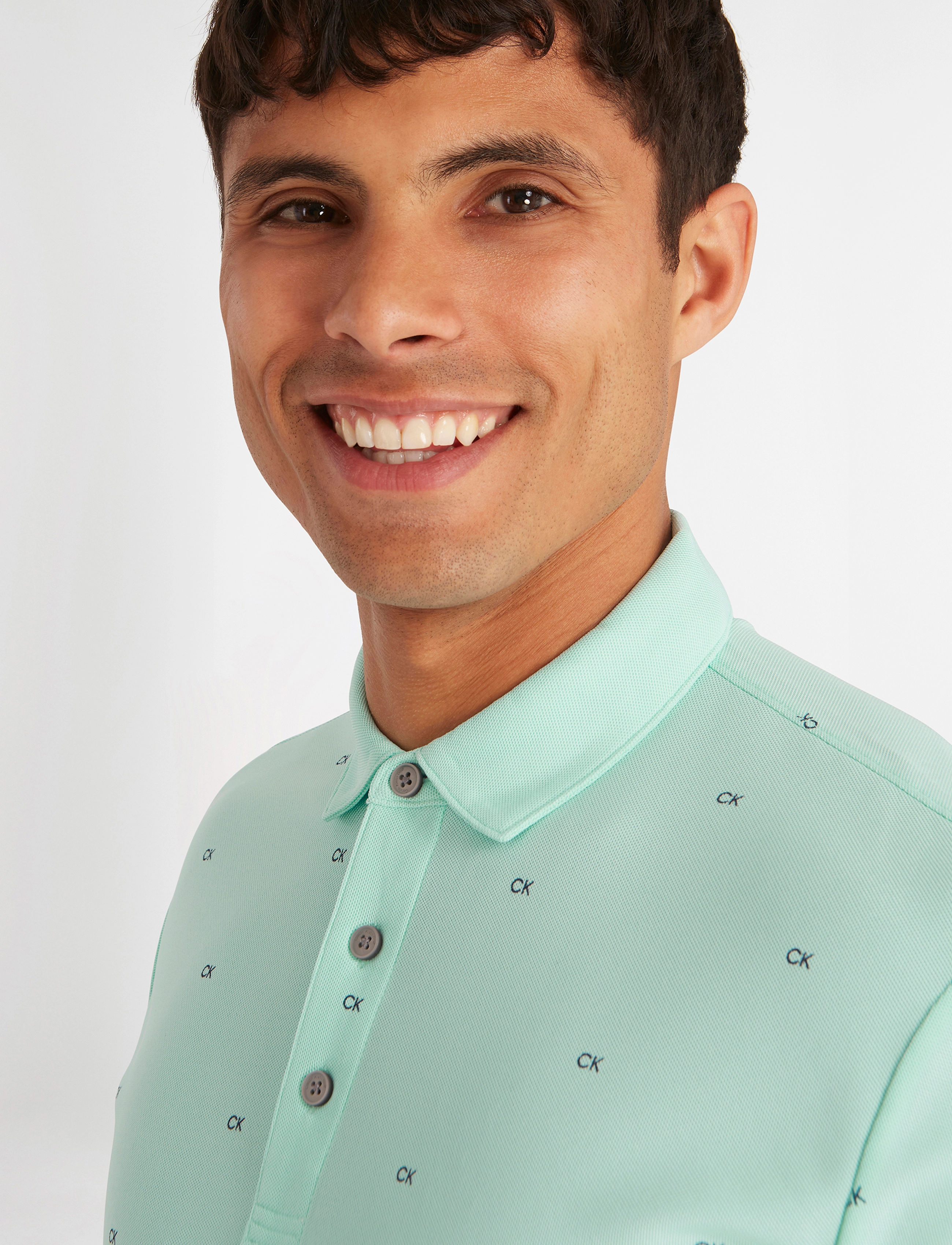 Calvin Klein Golf - CK MONOGRAM POLO - aqua - 4