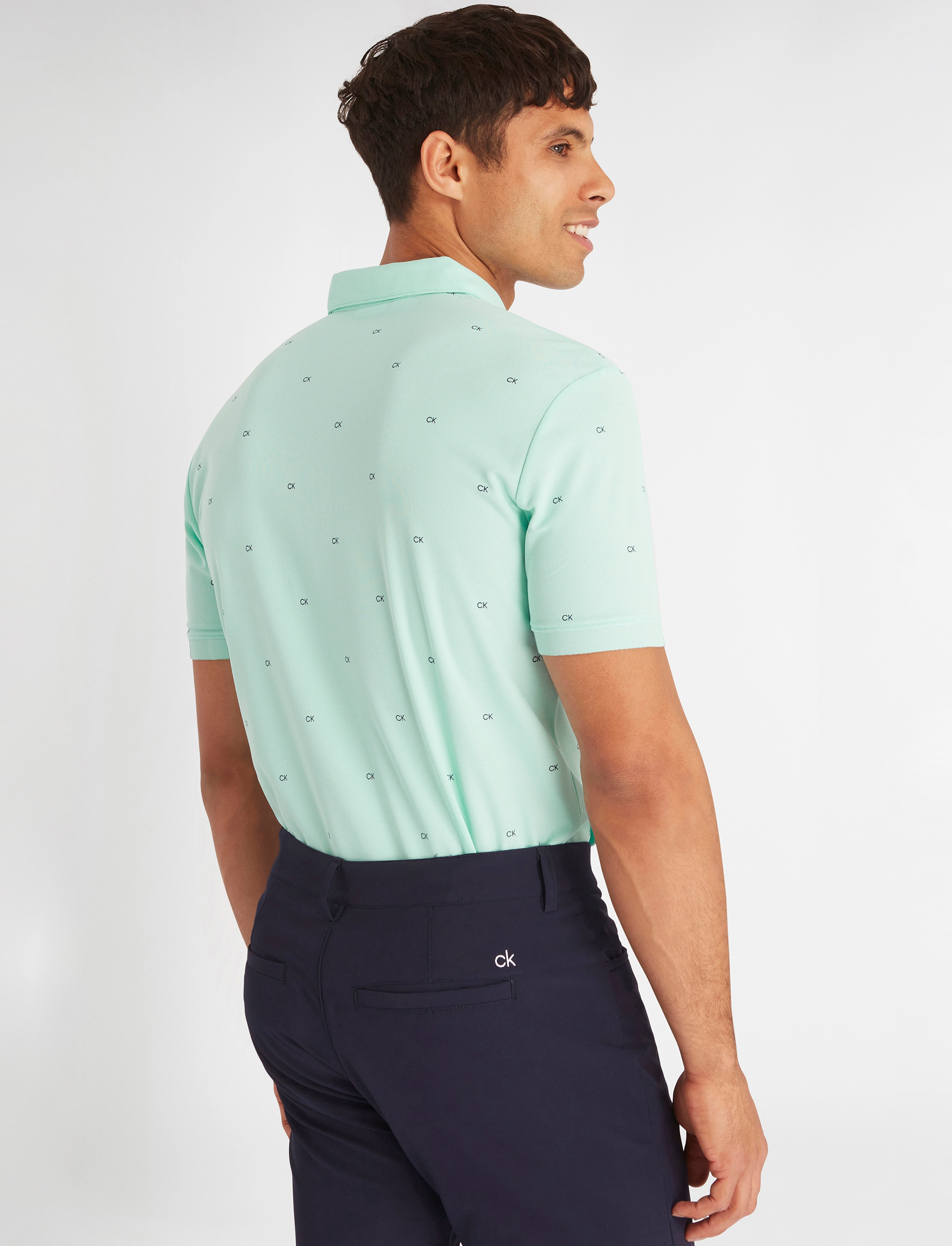 Calvin Klein Golf - CK MONOGRAM POLO - aqua - 5