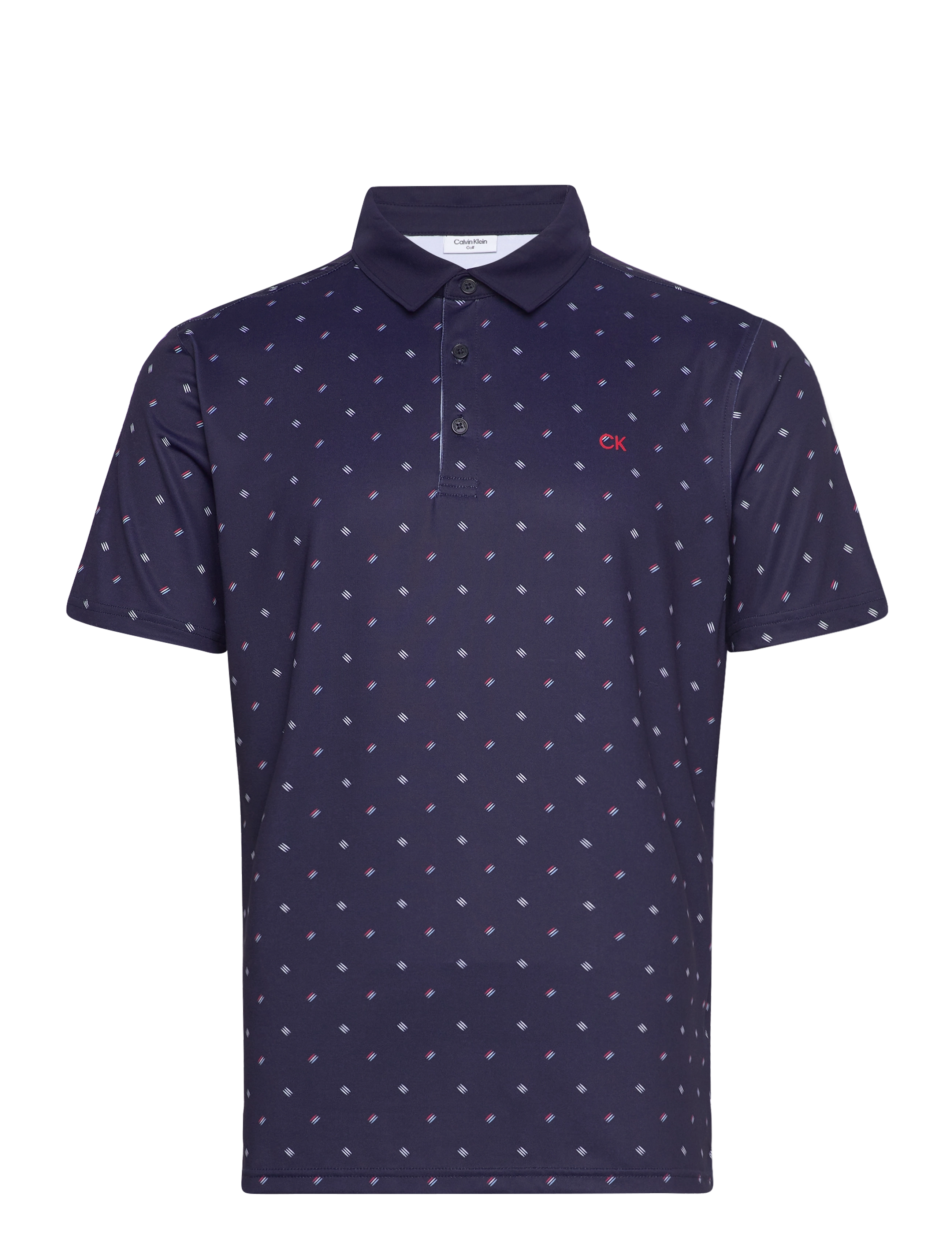 TREBLE STRIKE PRINT POLO - EVENING BLUE