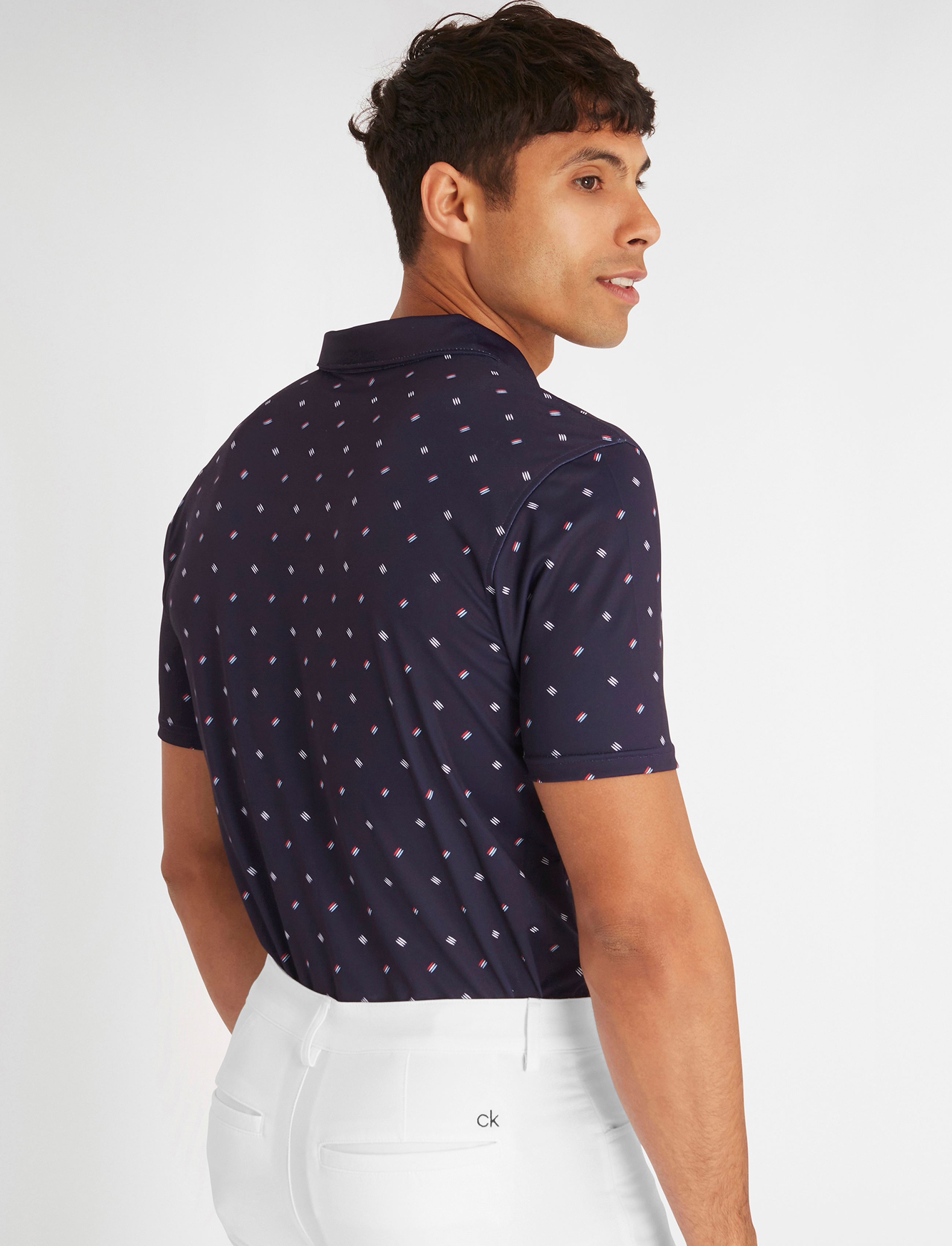 Calvin Klein Golf - TREBLE STRIKE PRINT POLO - evening blue - 5