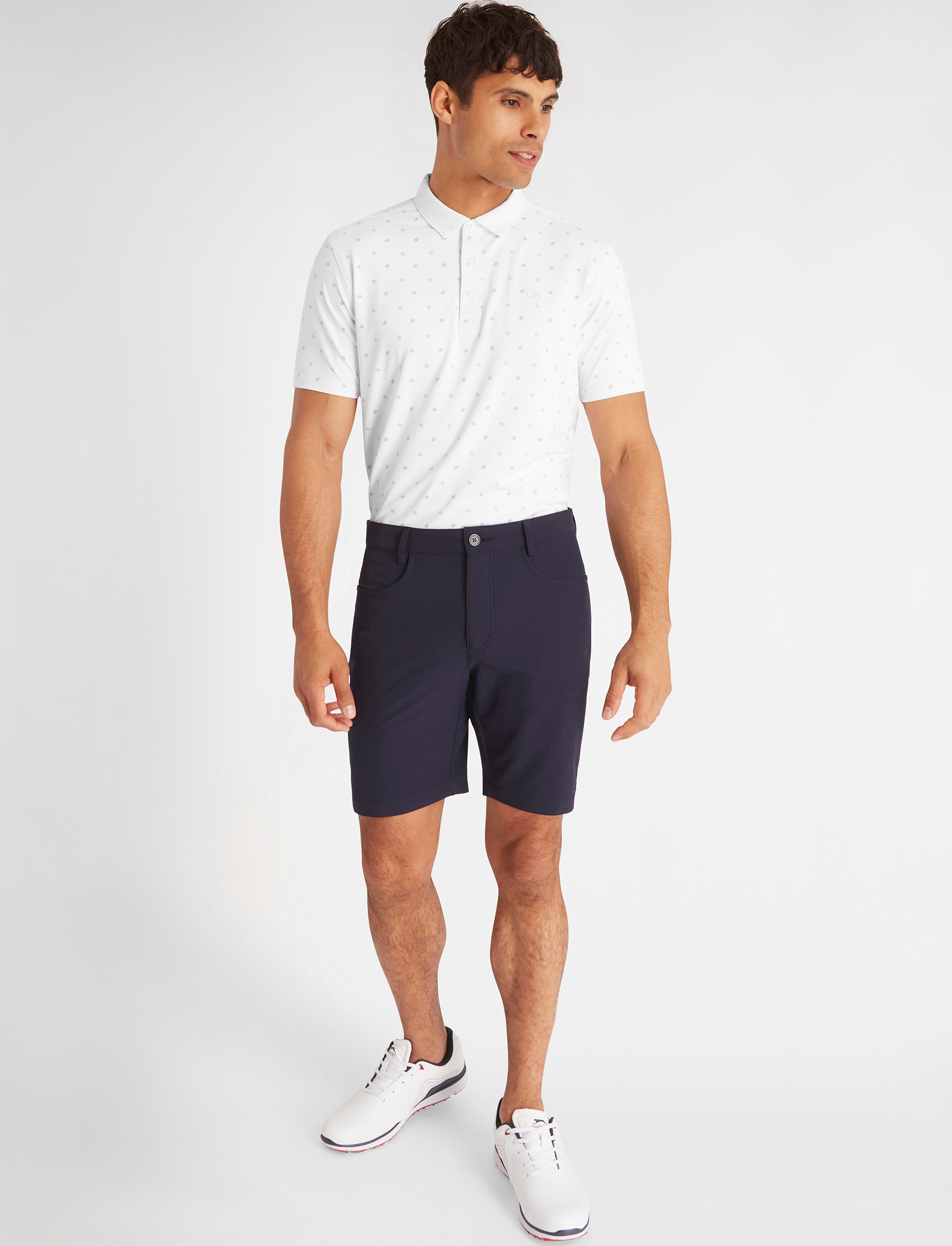 Calvin Klein Golf - TREBLE STRIKE PRINT POLO - white - 3