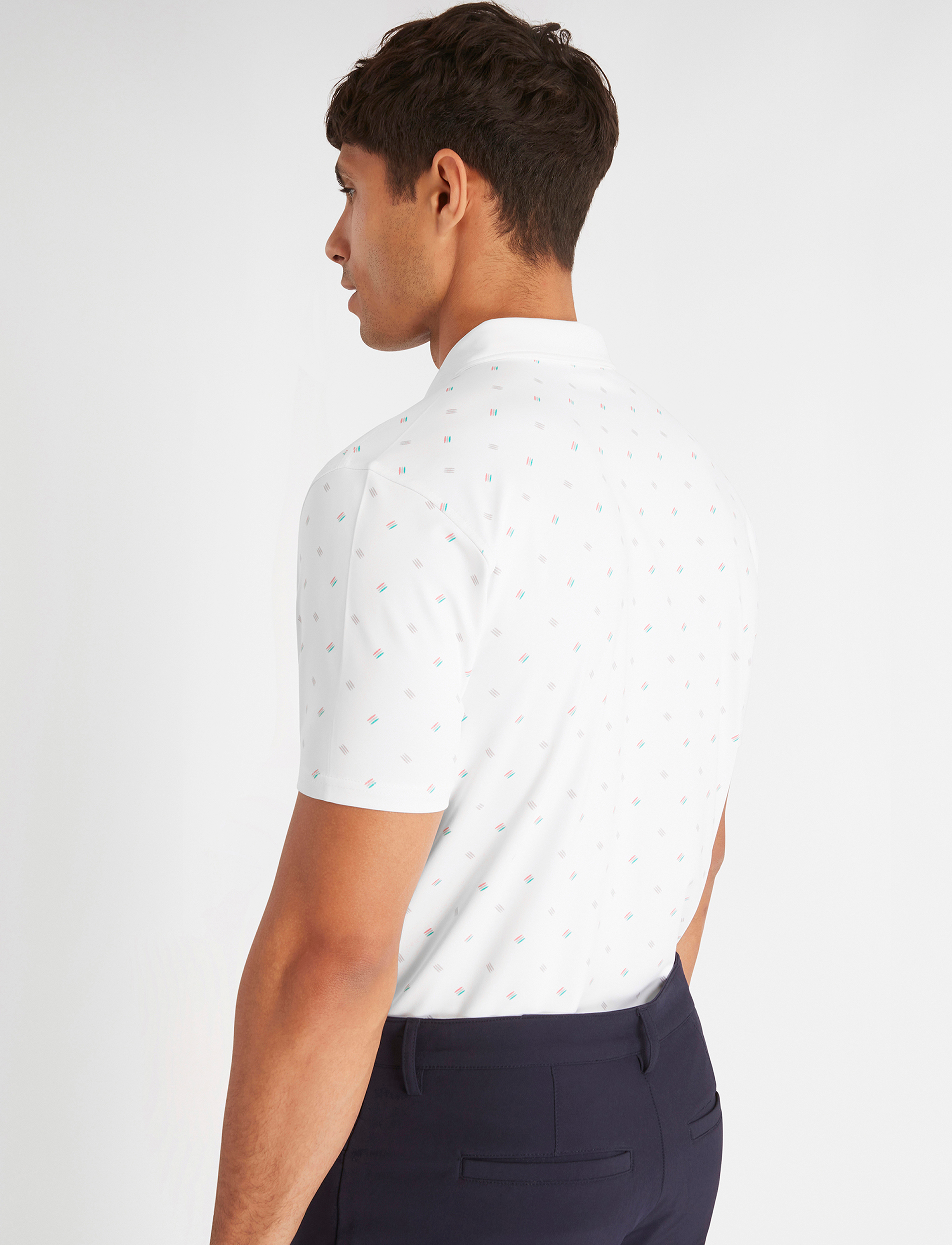 Calvin Klein Golf - TREBLE STRIKE PRINT POLO - white - 5