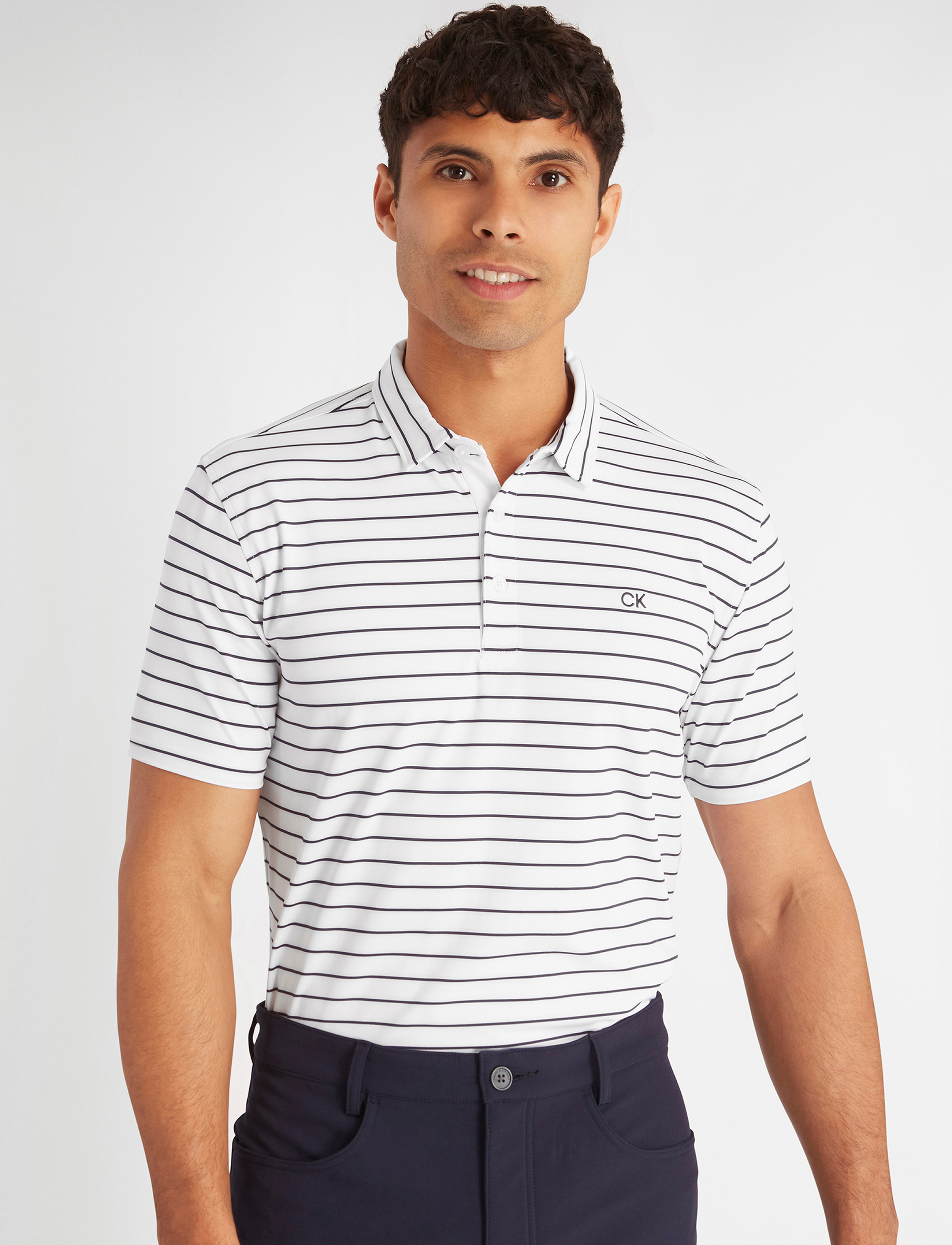Calvin Klein Golf - SILVERSTONE POLO - white-evening blue - 2