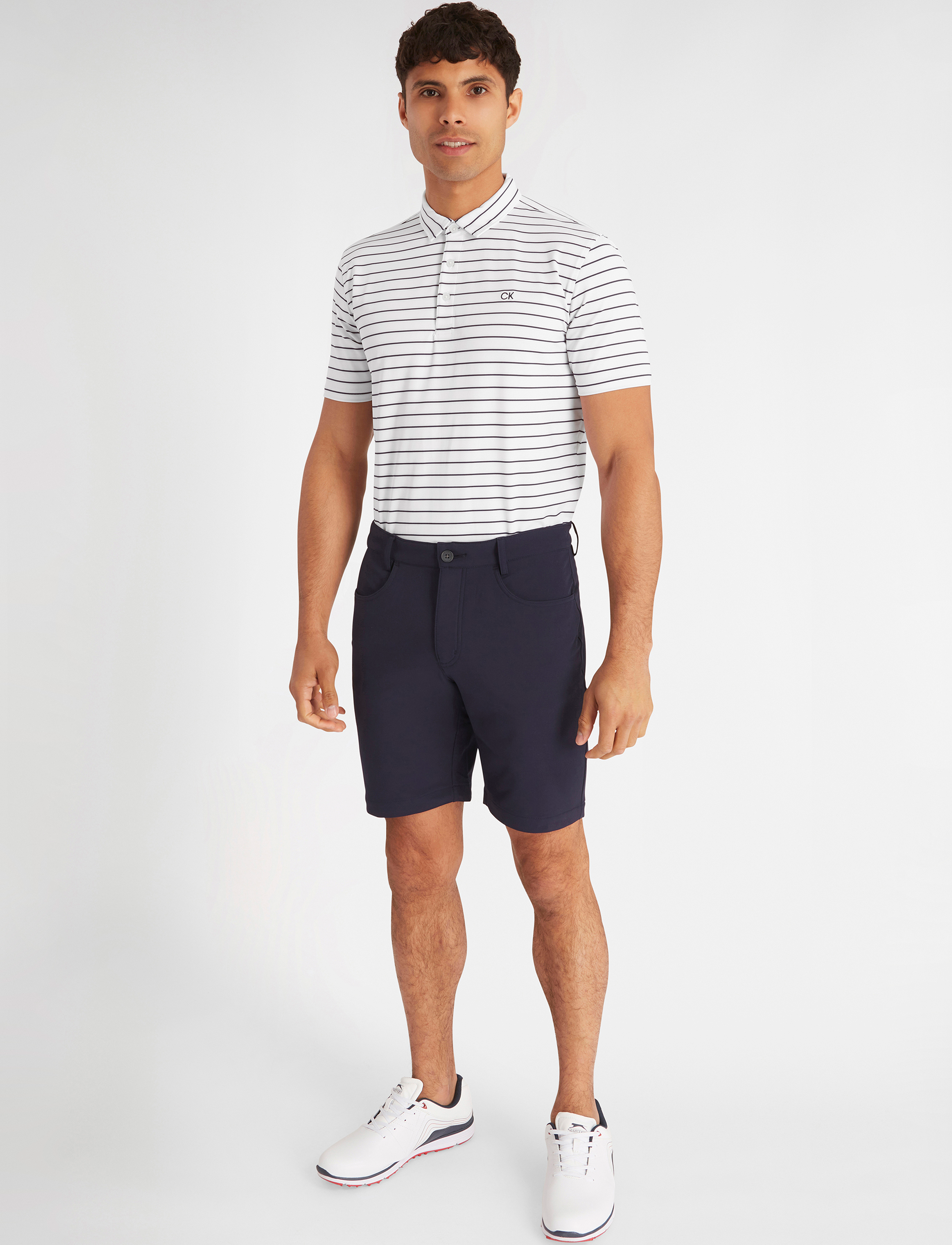 Calvin Klein Golf - SILVERSTONE POLO - white-evening blue - 3