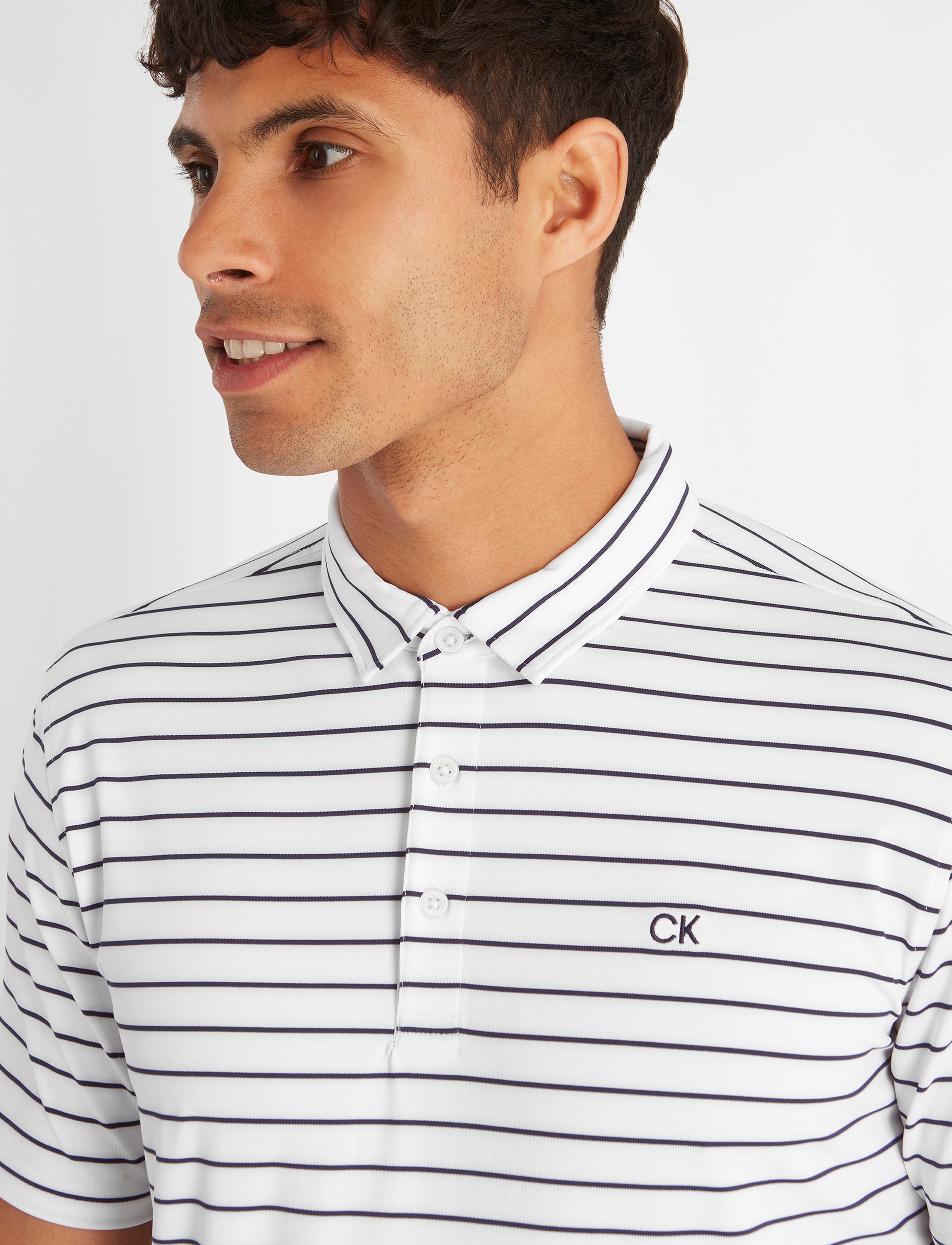 Calvin Klein Golf - SILVERSTONE POLO - white-evening blue - 4