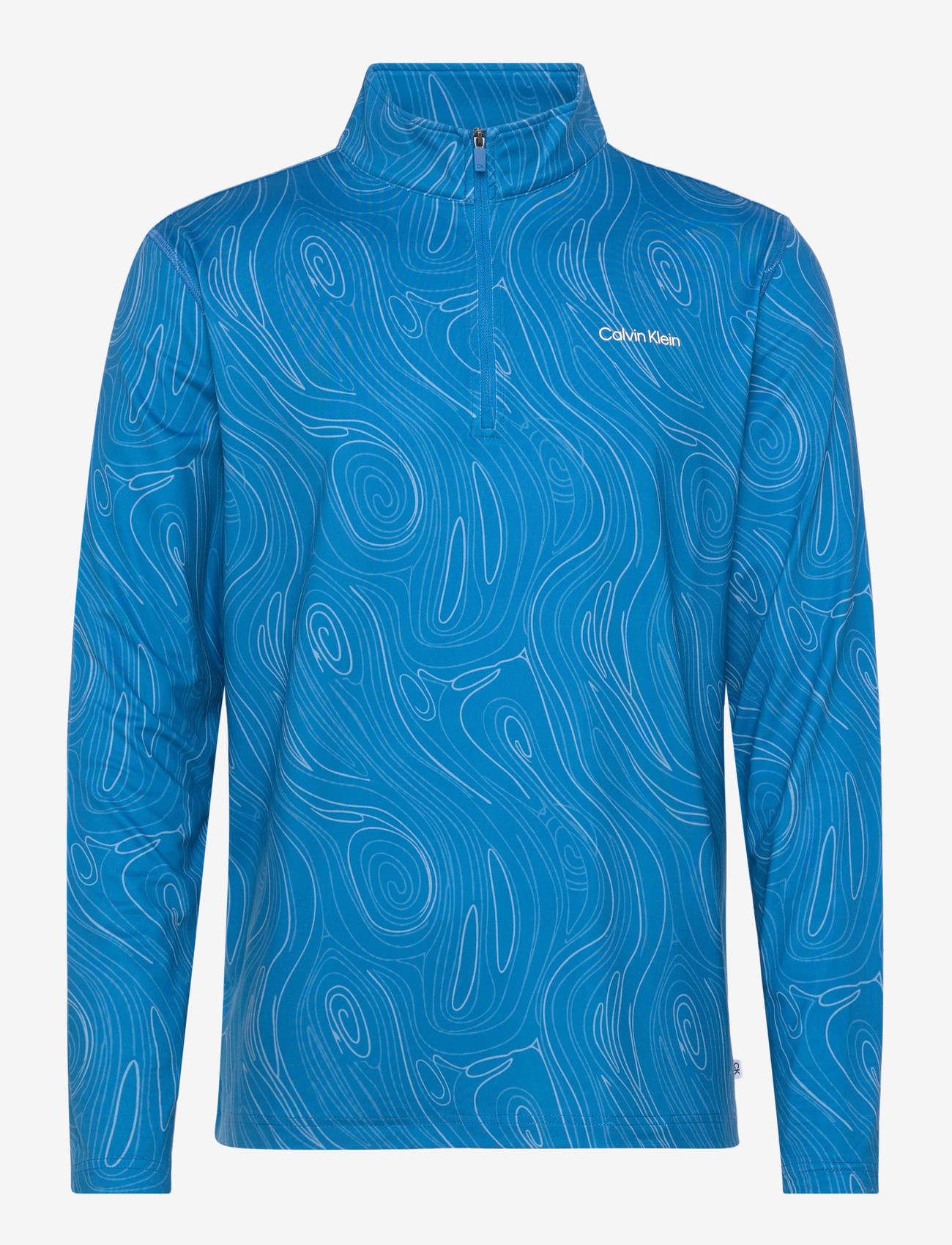 Calvin Klein Golf - PRINTED NEWPORT HALF ZIP - fleece og mellemlag - saphire - 1