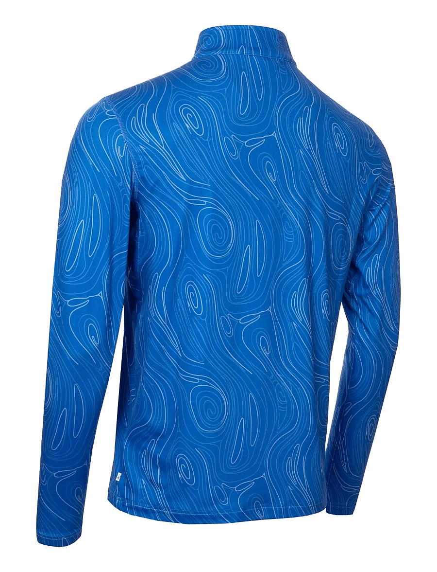 Calvin Klein Golf - PRINTED NEWPORT HALF ZIP - fleece & midlayer - saphire - 2