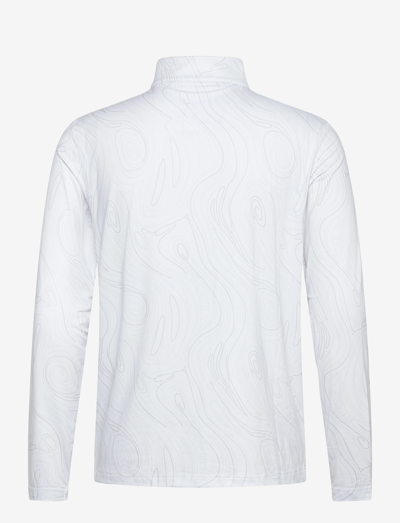 Calvin Klein Golf - PRINTED NEWPORT HALF ZIP - langarmshirts - white marble - 1