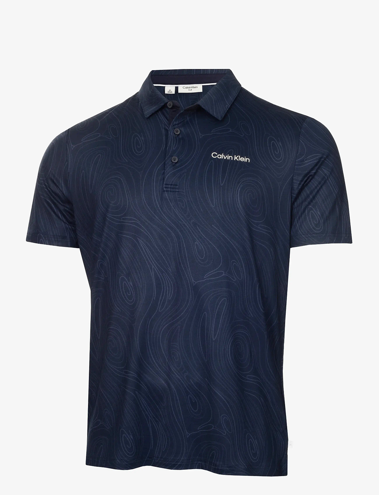 Calvin Klein Golf - MARBLE PRINT POLO - oberteile & t-shirts - navy - 1