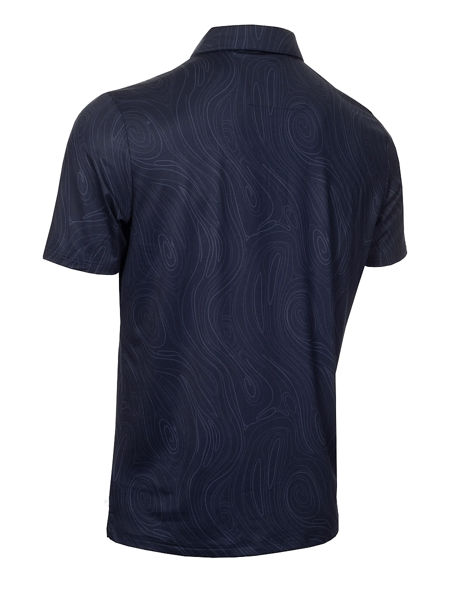 Calvin Klein Golf - MARBLE PRINT POLO - toppar & t-shirts - navy - 2