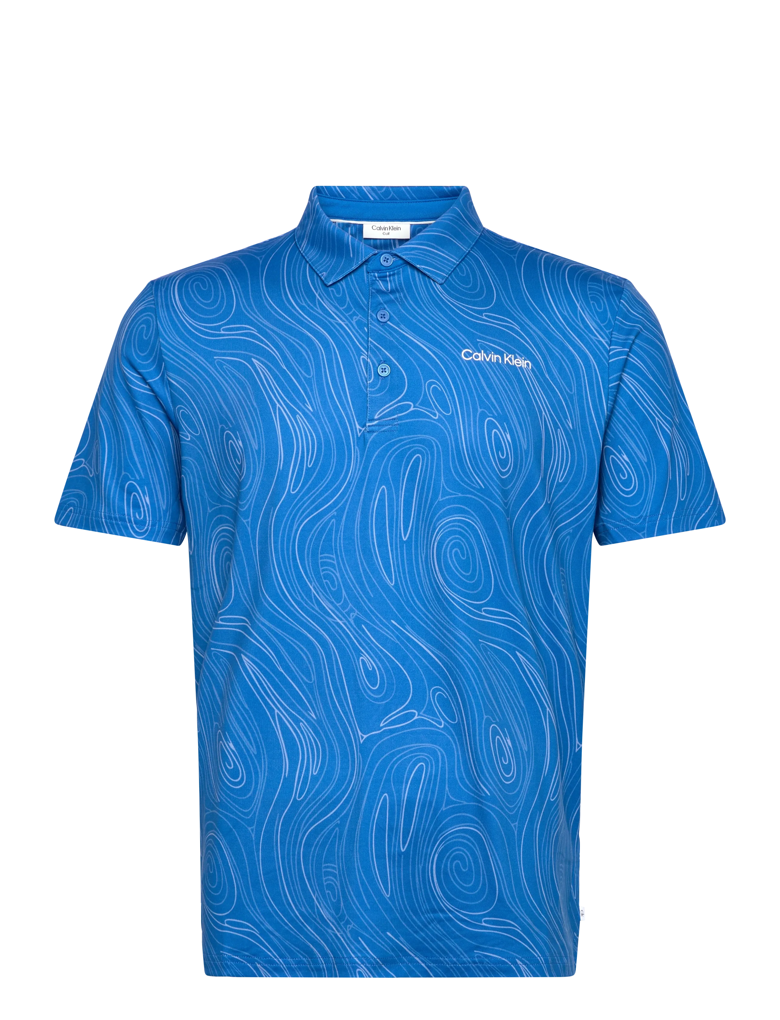 Calvin Klein Golf MARBLE PRINT POLO - Kläder - SAPHIRE / blue
