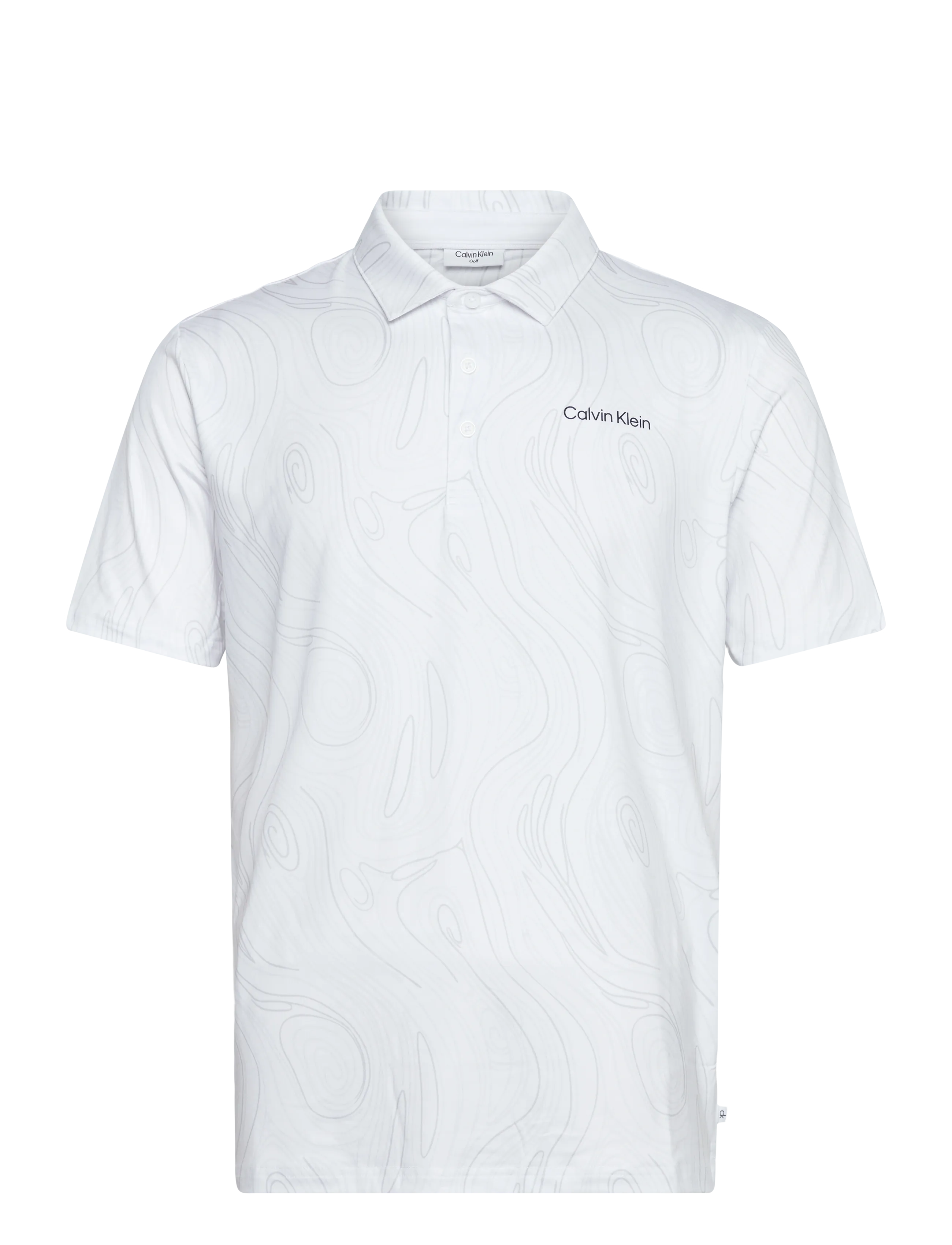 Calvin Klein Golf MARBLE PRINT POLO - Poloshirts - WHITE / white