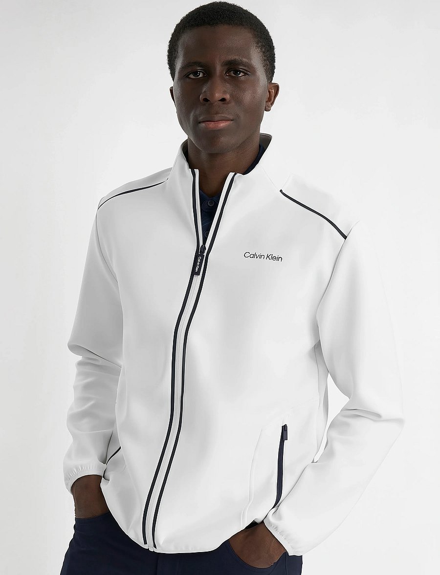 Calvin Klein Golf - BROOKHILL TECHNICAL FULL ZIP JACKET - golfjackor - white - 0