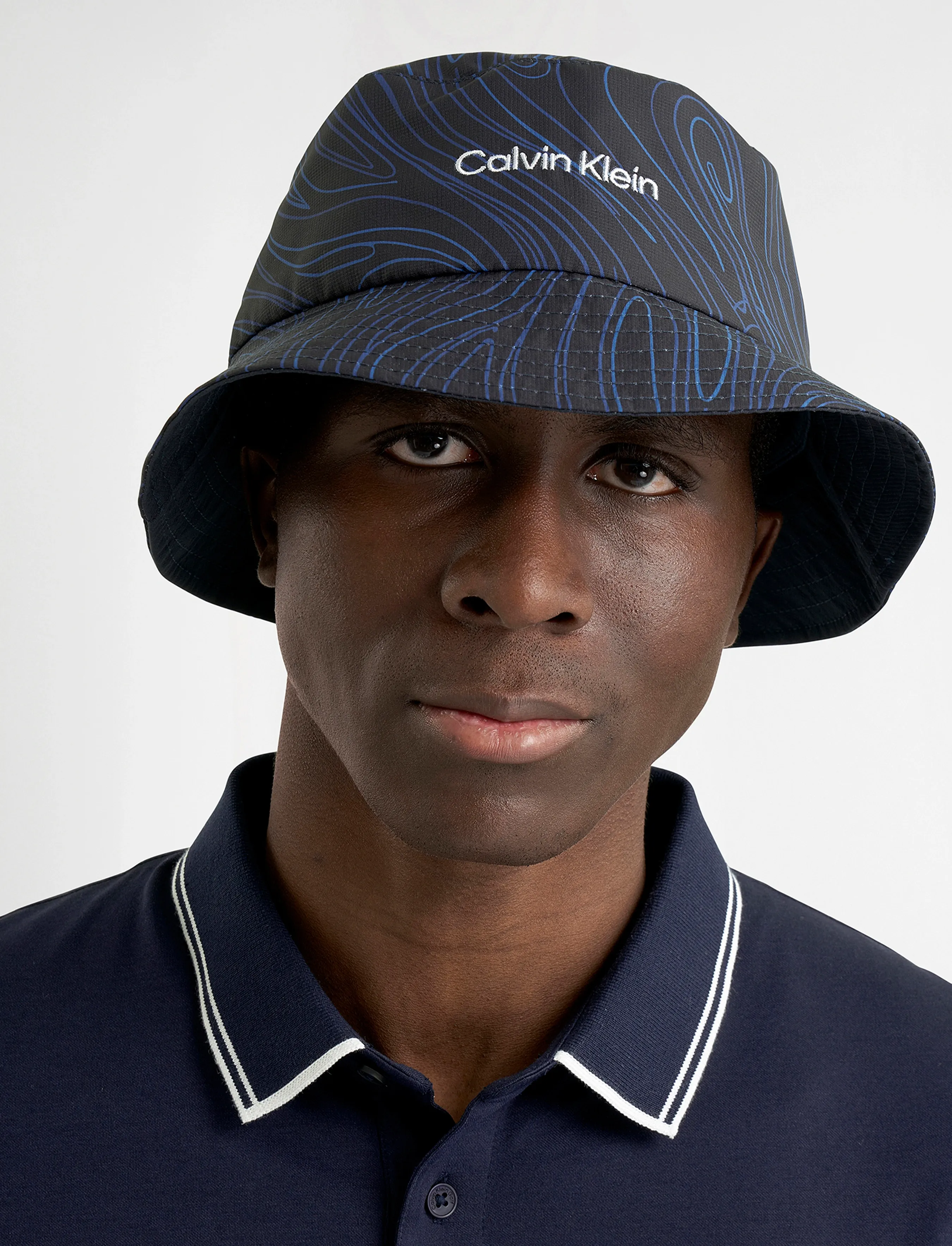 Calvin Klein Golf Deanrock Bucket Hat, One Size, Navy, Hovedbeklædning > Spandhatte, Herre