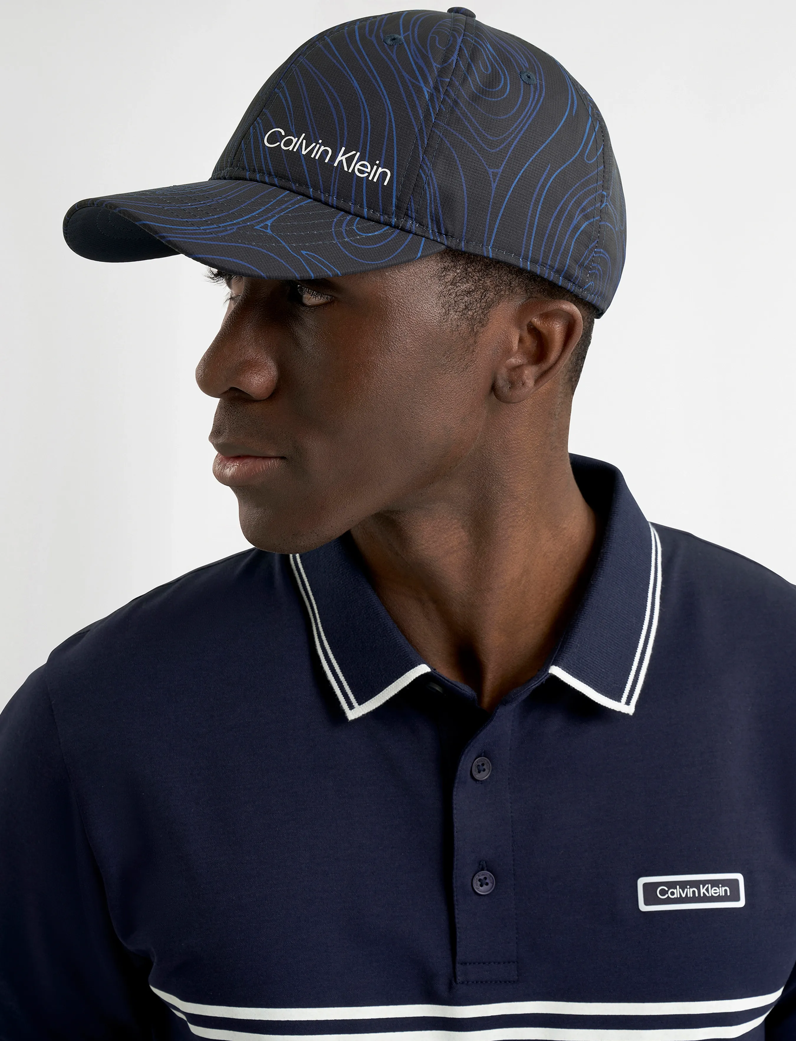 Calvin Klein Golf PRINTED BASEBALL CAP - Visa allt - MARBLE PRINT / blue