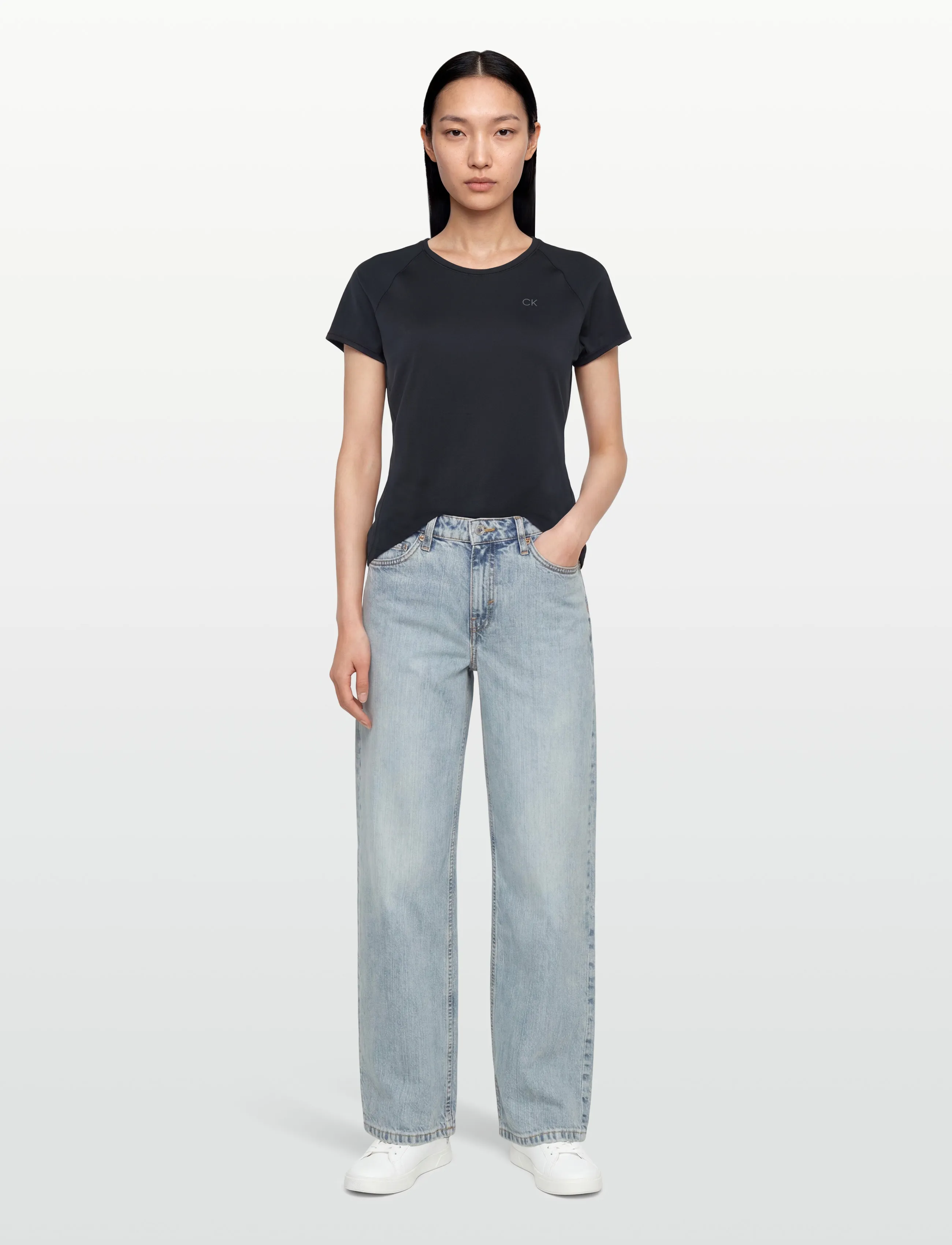 Calvin Klein Golf Bellevue Short Sleeve T-Shirt, M, Black, Sports Overdele & T-shirts > Sport T-shirts, Dame