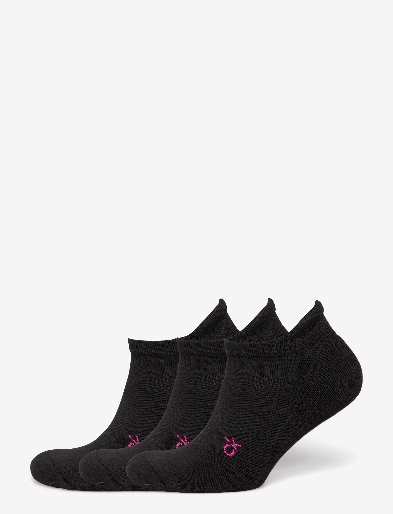 Calvin Klein Golf - LADIES GOLF TRAINER SOCK WITH TAB - undertøj og sokker - blk-pnk - 0