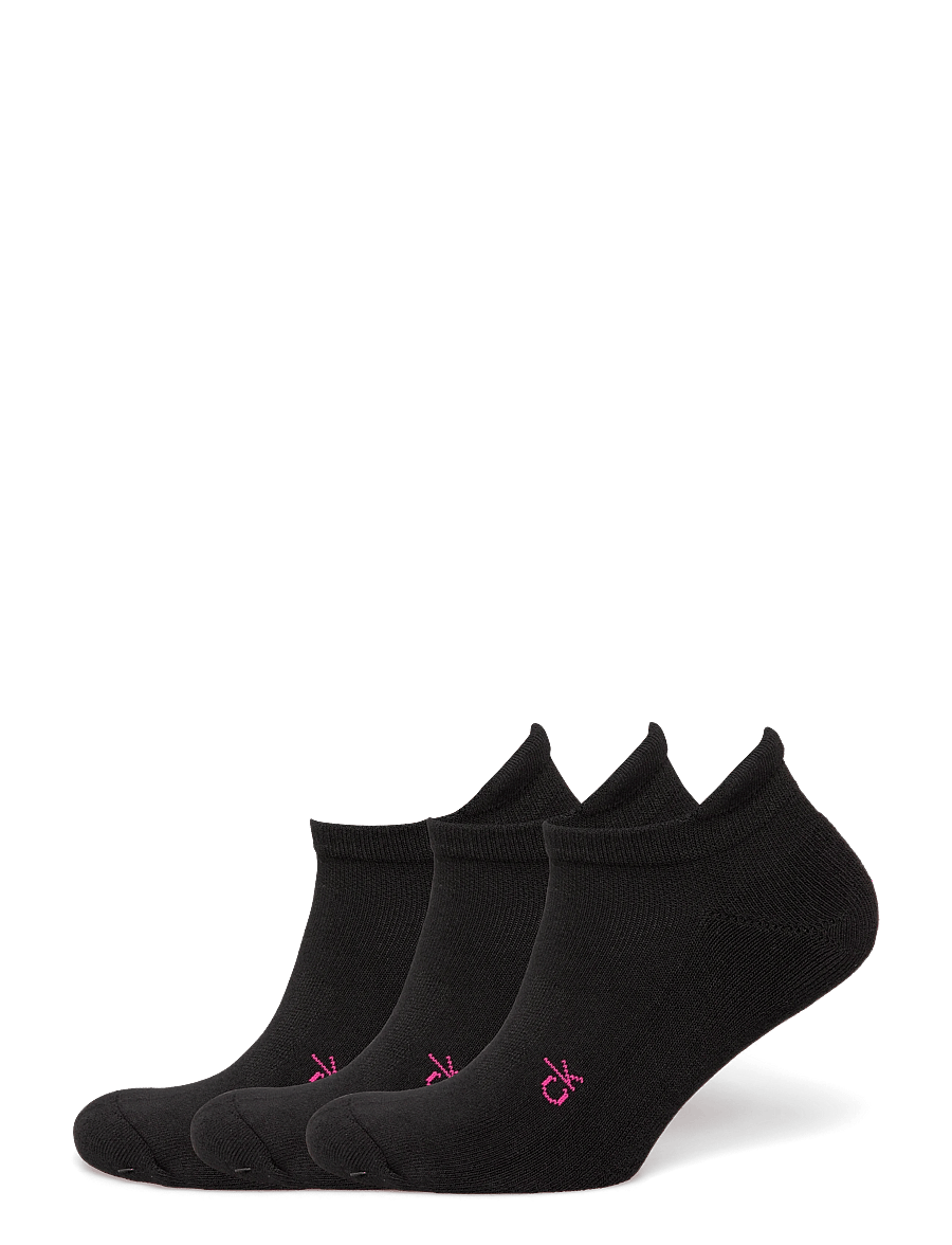 Calvin Klein Golf - LADIES GOLF TRAINER SOCK WITH TAB - aluspesu ja sokid - blk-pnk - 0