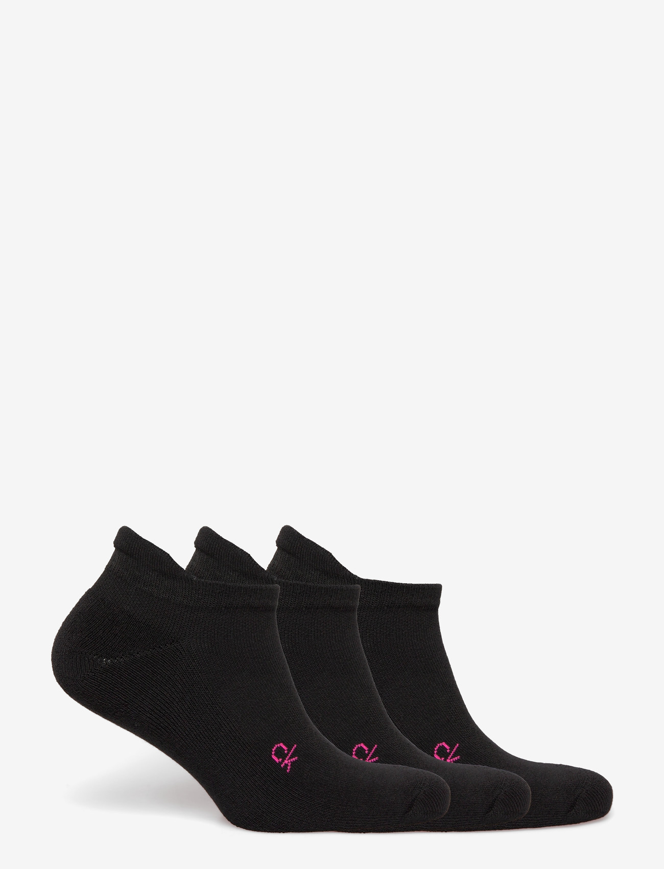 Calvin Klein Golf - LADIES GOLF TRAINER SOCK WITH TAB - undertøj og sokker - blk-pnk - 1