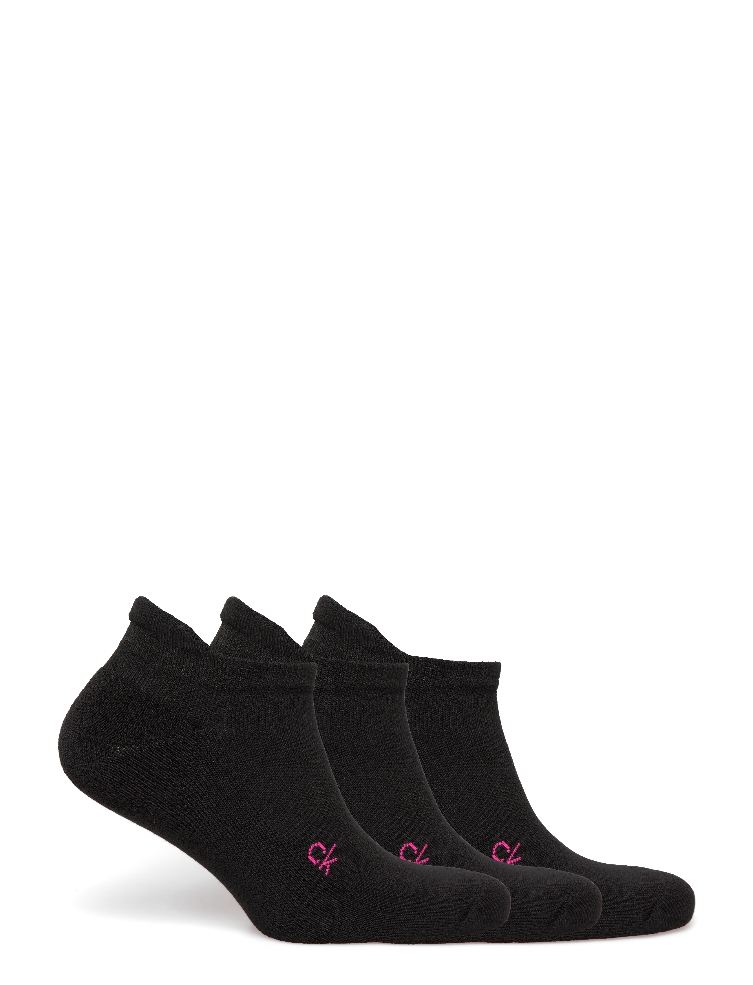Calvin Klein Golf - LADIES GOLF TRAINER SOCK WITH TAB - aluspesu ja sokid - blk-pnk - 1