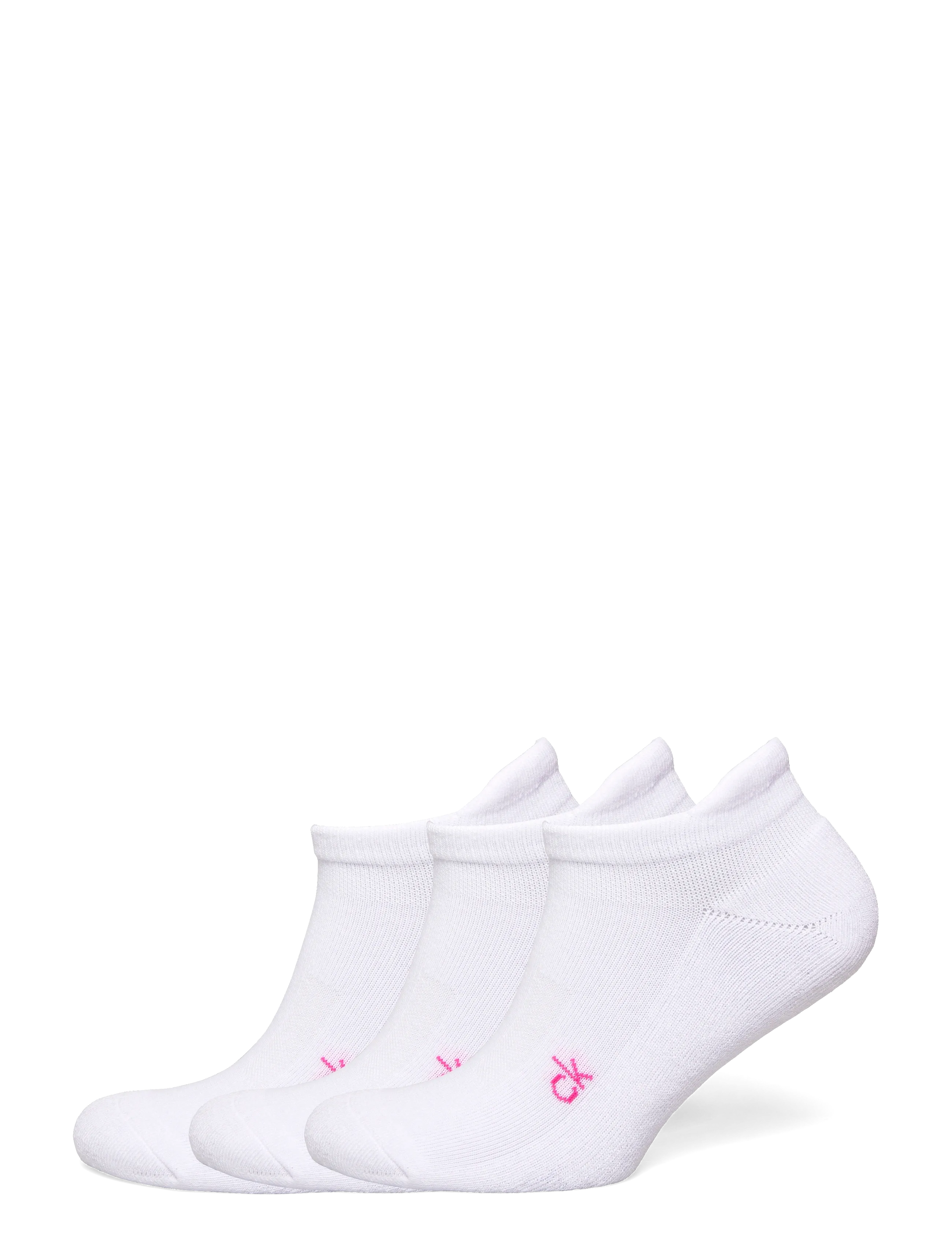Calvin Klein Golf LADIES GOLF TRAINER SOCK WITH TAB - Club Days - WHT-PNK / white